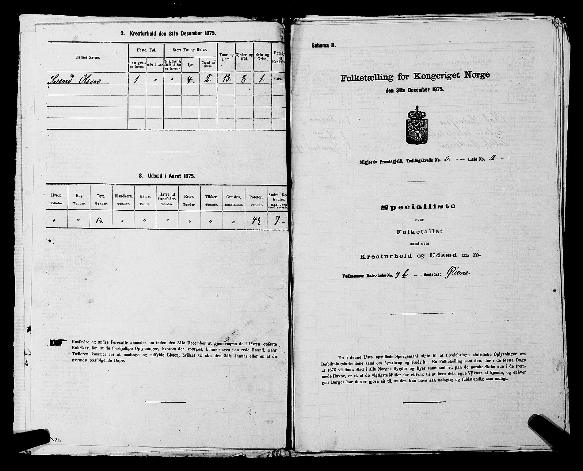 SAKO, 1875 census for 0828P Seljord, 1875, p. 328