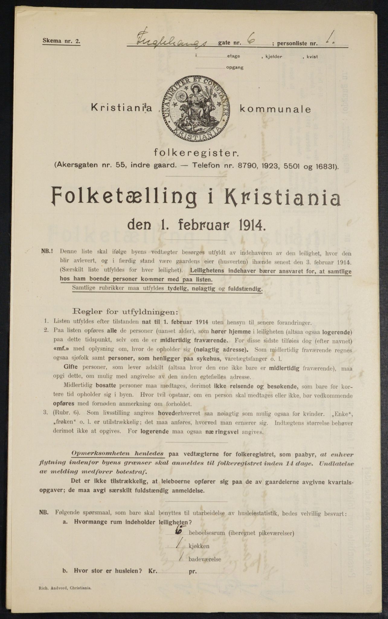 OBA, Municipal Census 1914 for Kristiania, 1914, p. 28562