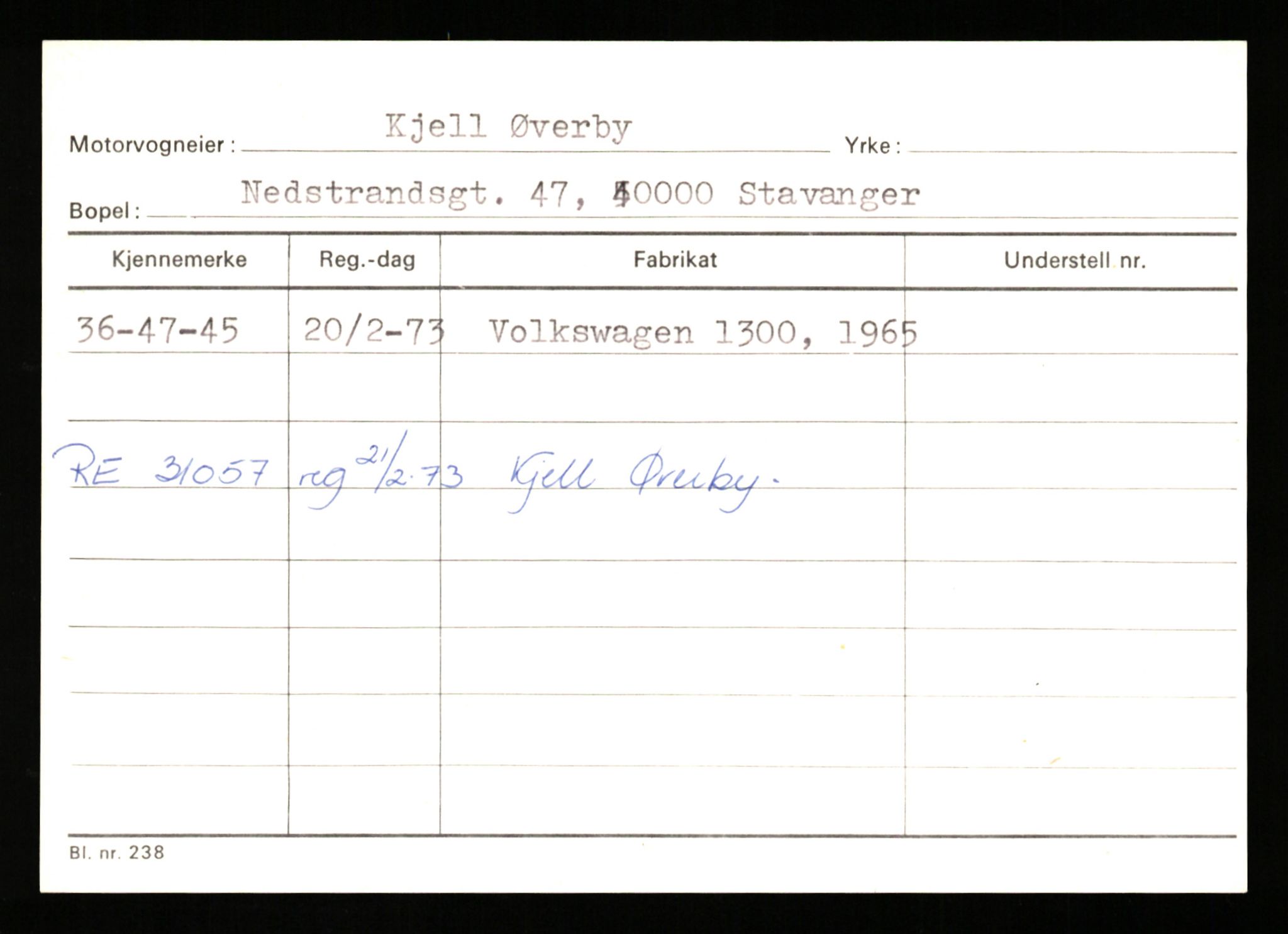 Stavanger trafikkstasjon, AV/SAST-A-101942/0/G/L0012: Registreringsnummer: 363571 - 800000, 1930-1971, p. 23