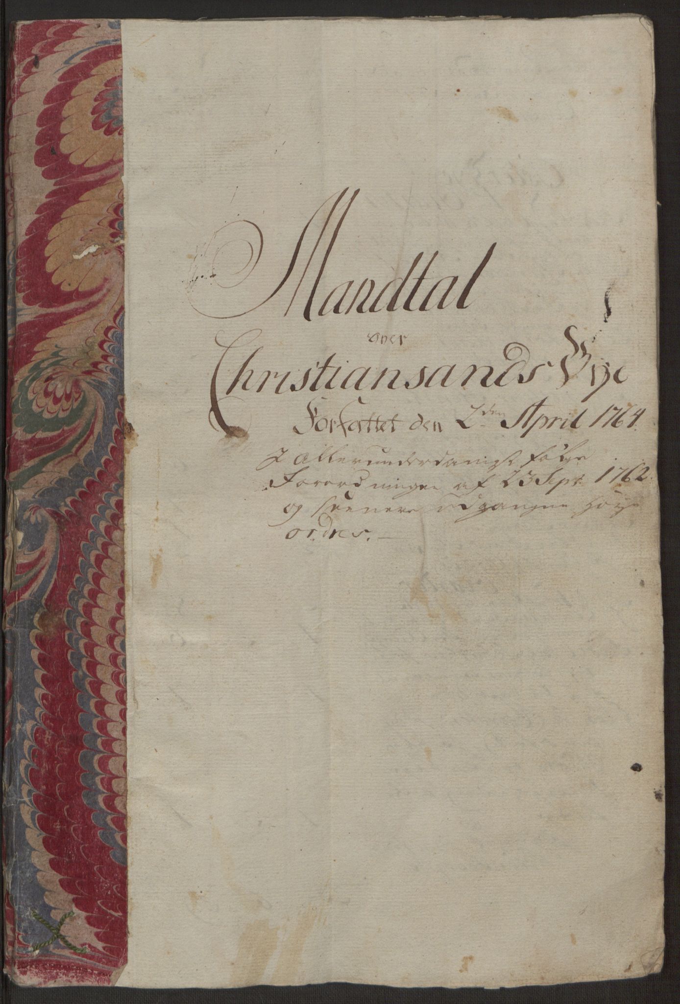 Rentekammeret inntil 1814, Reviderte regnskaper, Byregnskaper, RA/EA-4066/R/Rm/L0265/0001: [M6] Kontribusjonsregnskap / Ekstraskatt, 1762-1764, p. 208