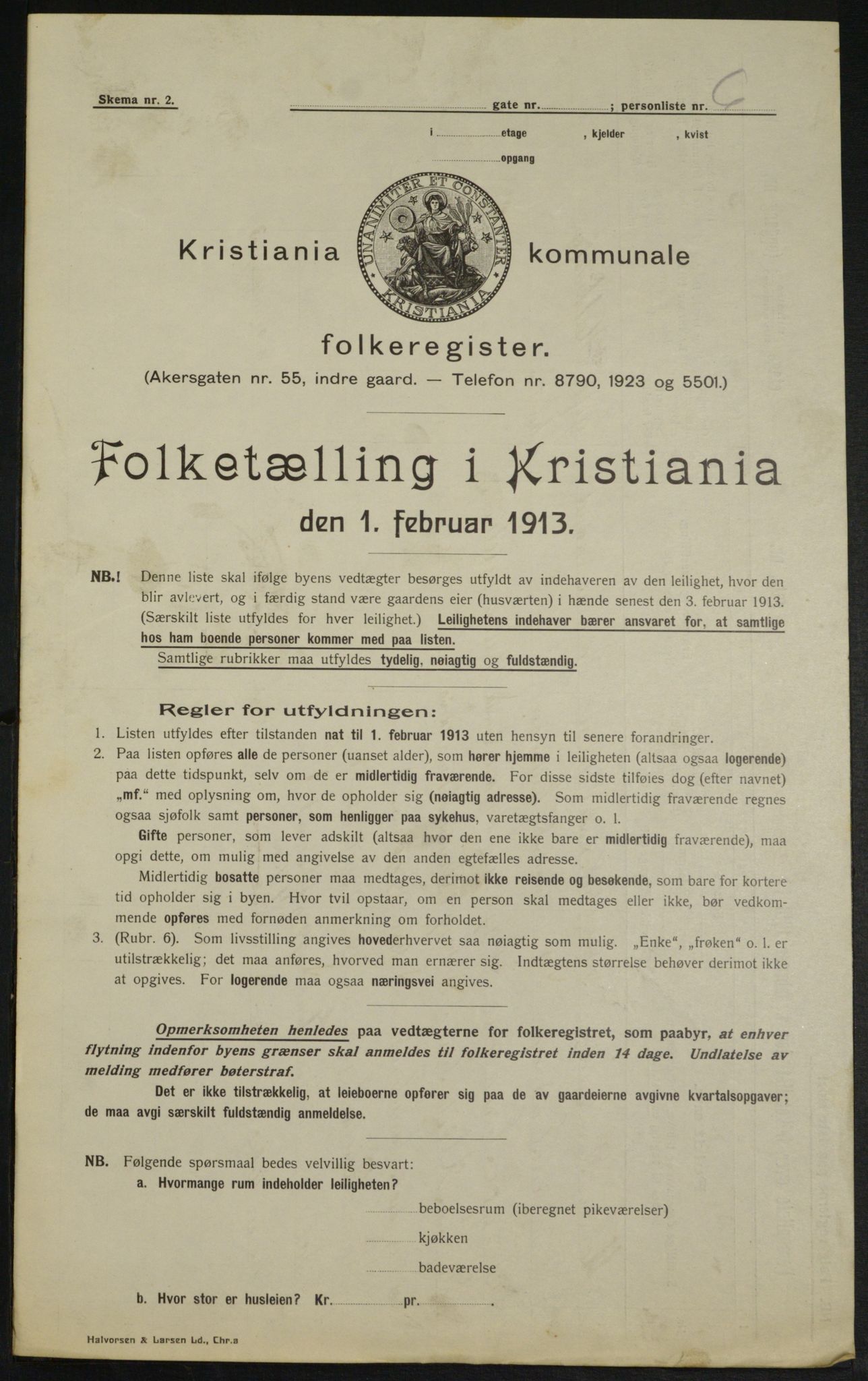 OBA, Municipal Census 1913 for Kristiania, 1913, p. 34089