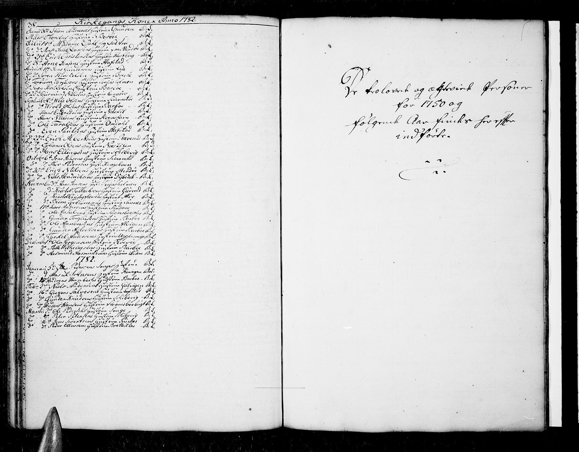 Tromøy sokneprestkontor, SAK/1111-0041/F/Fa/L0001: Parish register (official) no. A 1, 1747-1793, p. 38-39