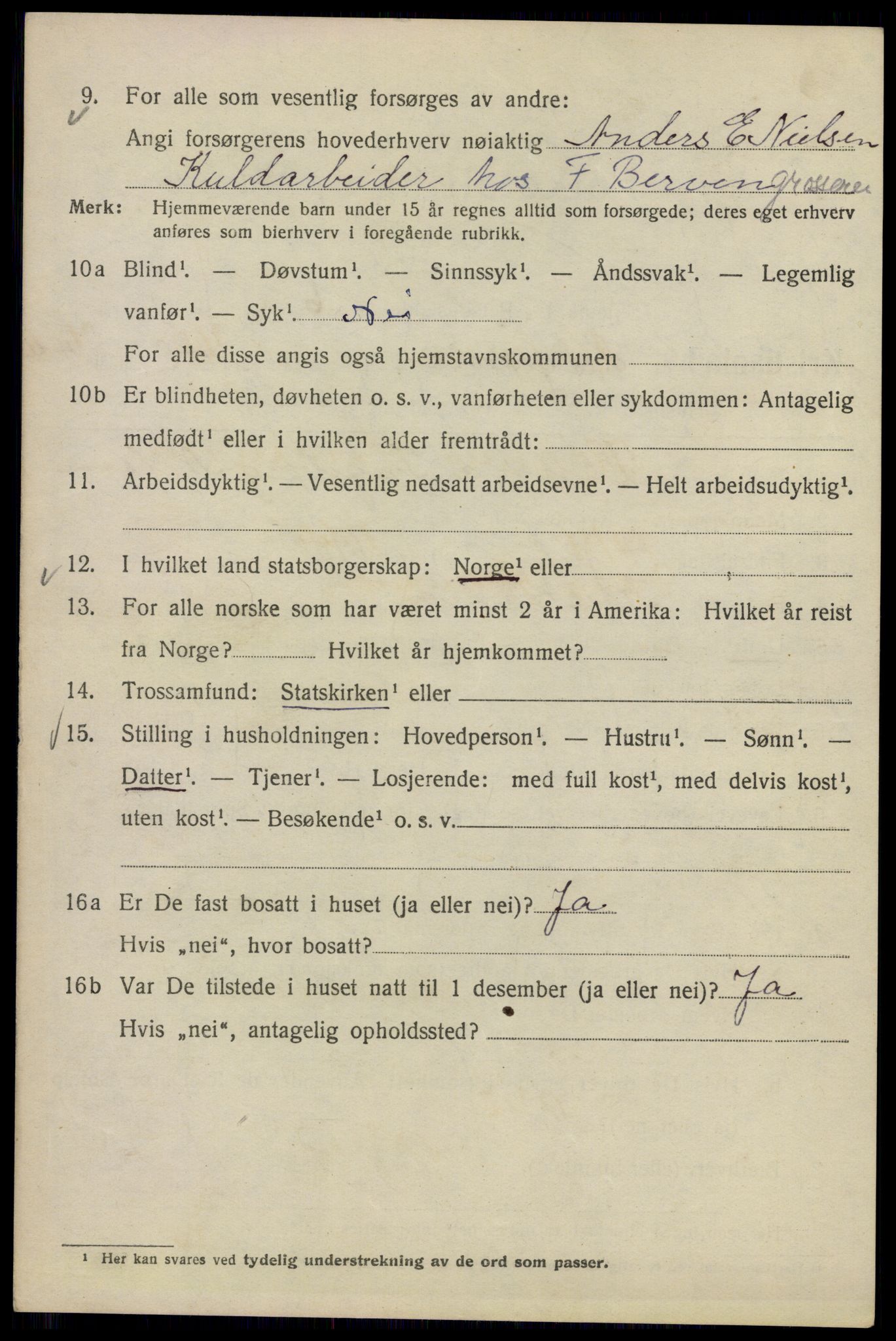 SAO, 1920 census for Kristiania, 1920, p. 285064