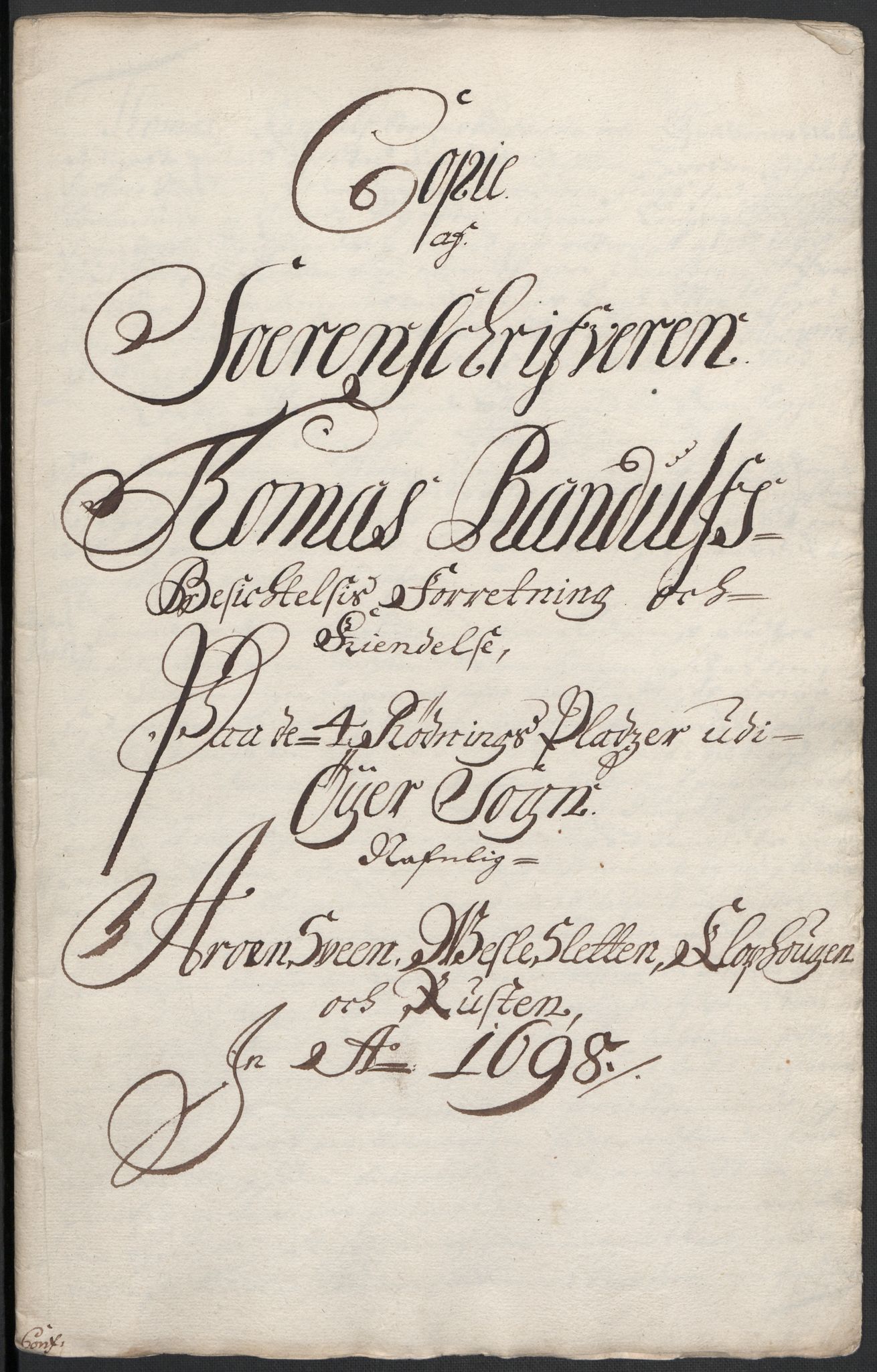 Rentekammeret inntil 1814, Reviderte regnskaper, Fogderegnskap, AV/RA-EA-4092/R17/L1171: Fogderegnskap Gudbrandsdal, 1698, p. 38