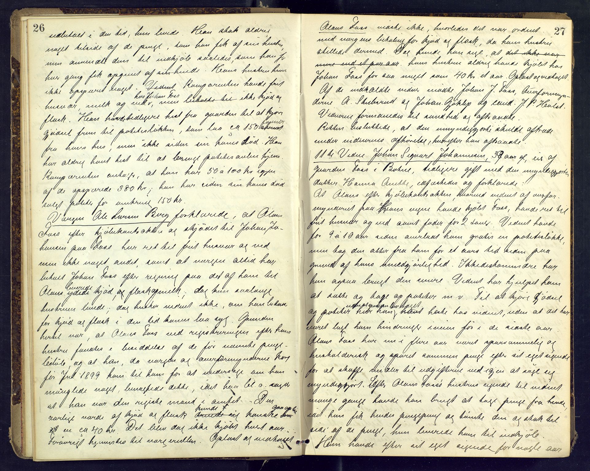 Nordre Jarlsberg sorenskriveri, AV/SAKO-A-80/F/Fb/Fba/L0030: Ekstrarettsprotokoll, 1899-1904, p. 26-27
