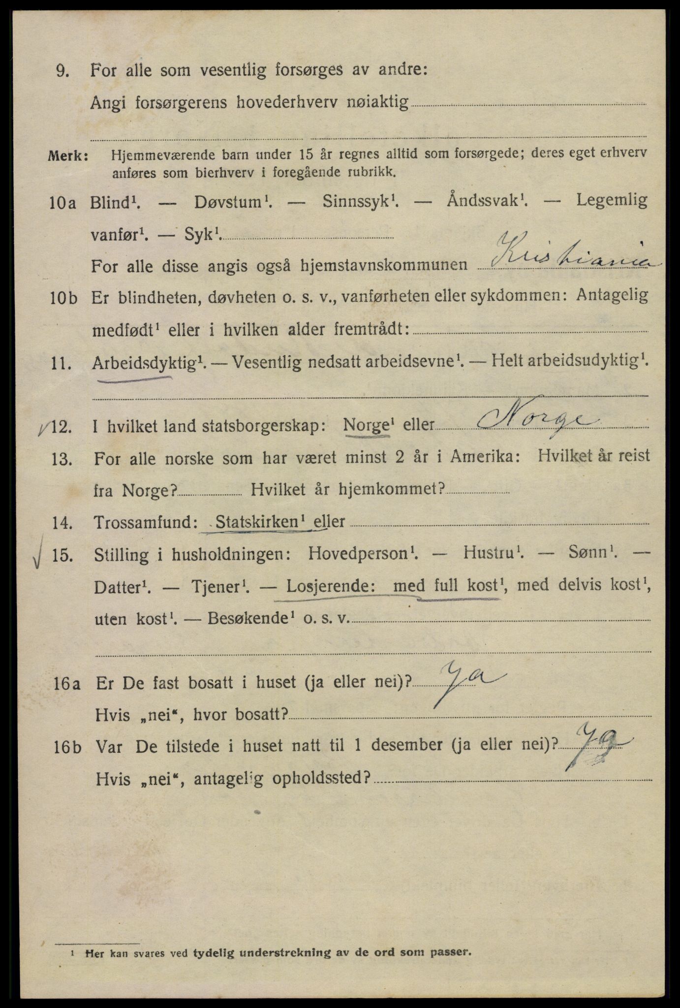 SAO, 1920 census for Kristiania, 1920, p. 361820