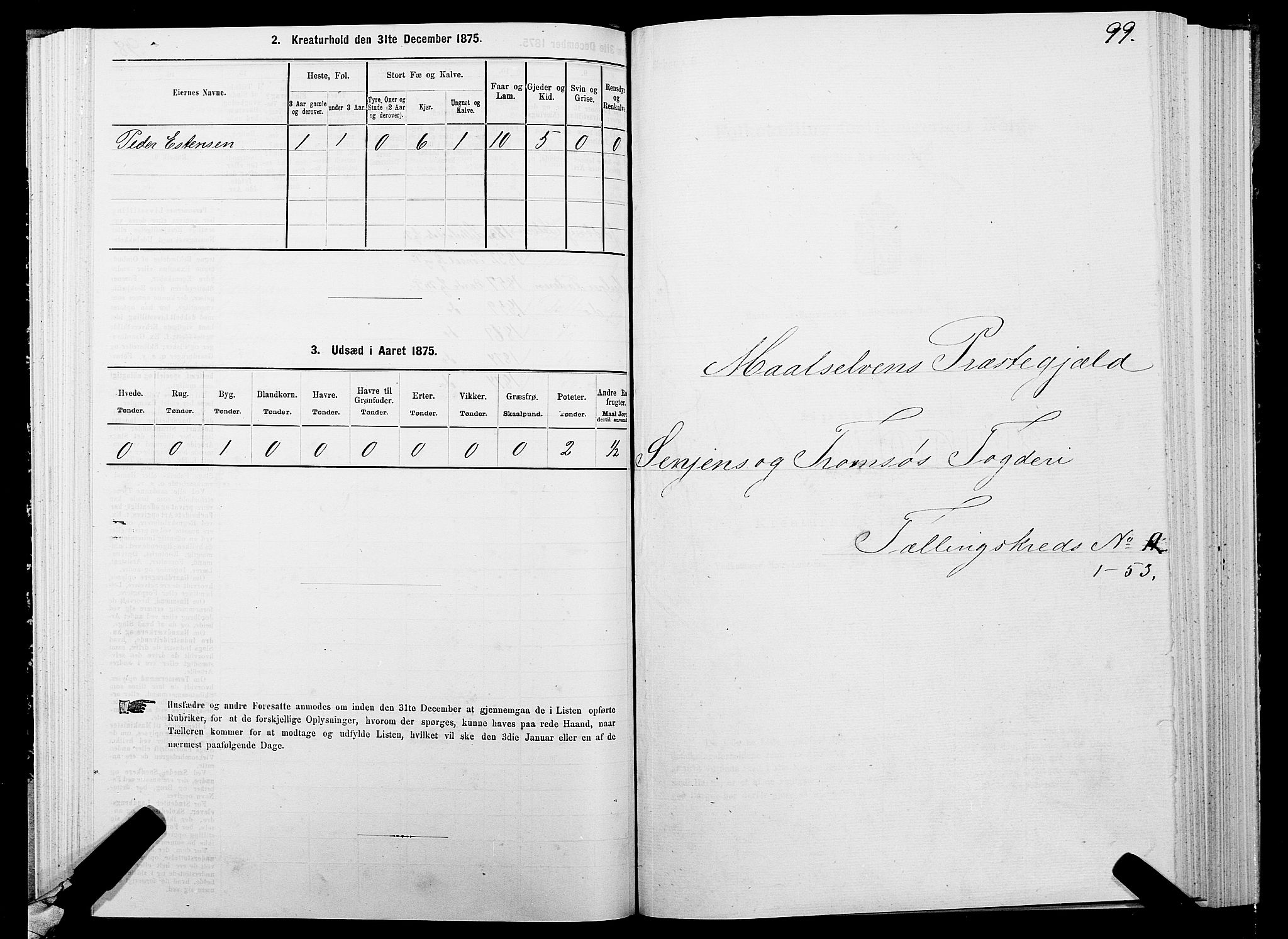 SATØ, 1875 census for 1924P Målselv, 1875, p. 4099