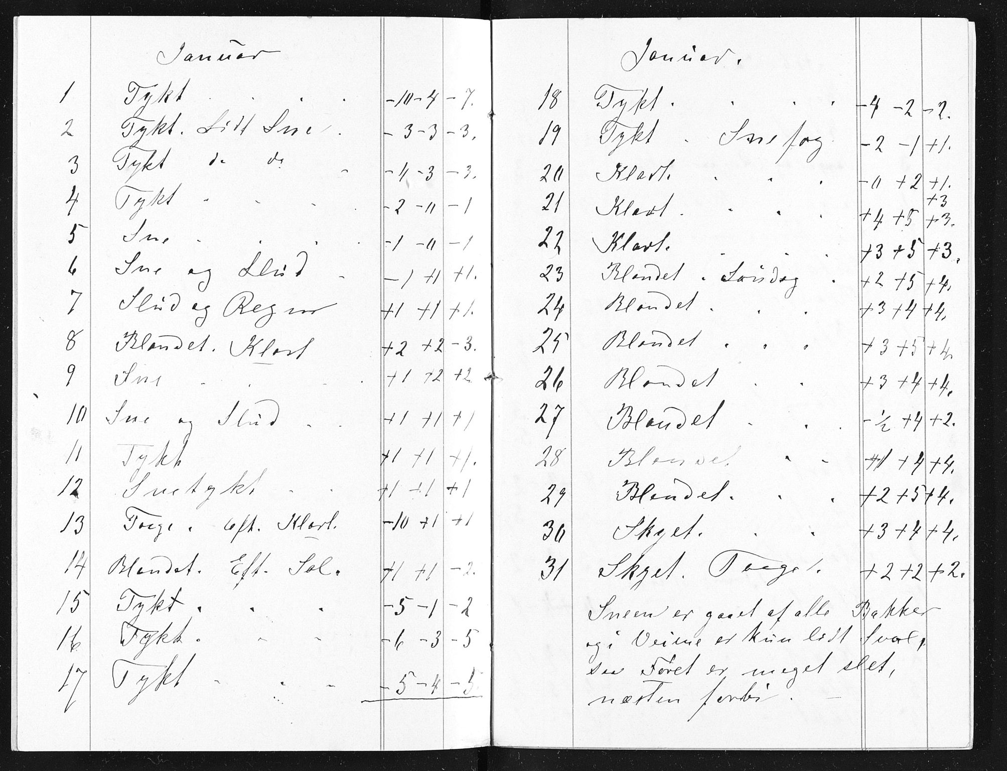 Familien Aalls privatarkiv , NESJ/NJM-005/E-00003/L0001/0003/0016: Dag- og notatbøker / Dølner dagbokpakke 001, 1887