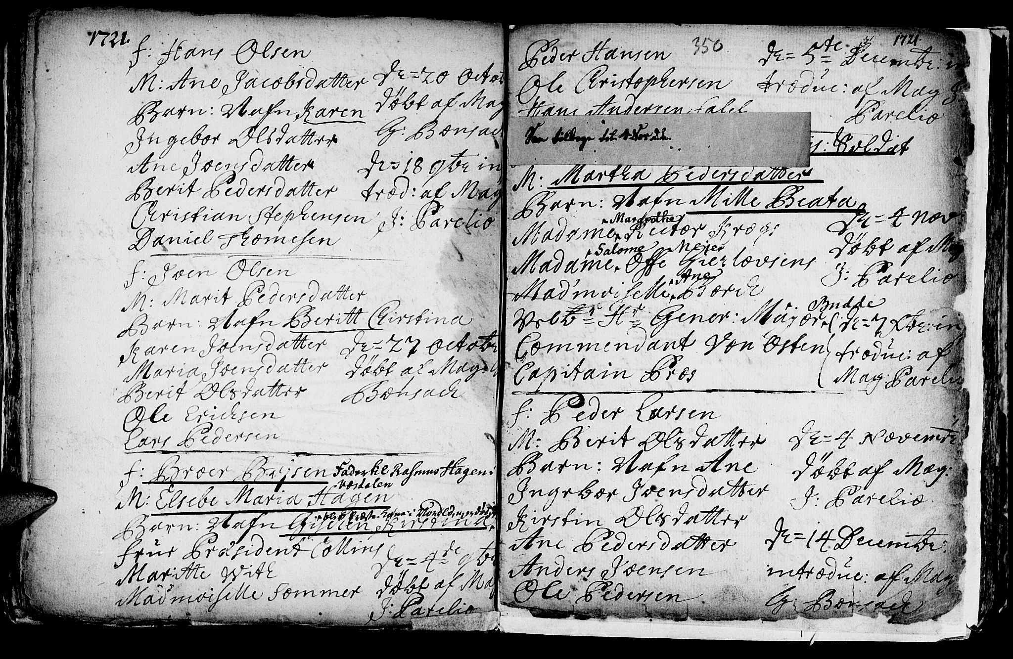 Ministerialprotokoller, klokkerbøker og fødselsregistre - Sør-Trøndelag, AV/SAT-A-1456/601/L0035: Parish register (official) no. 601A03, 1713-1728, p. 350a