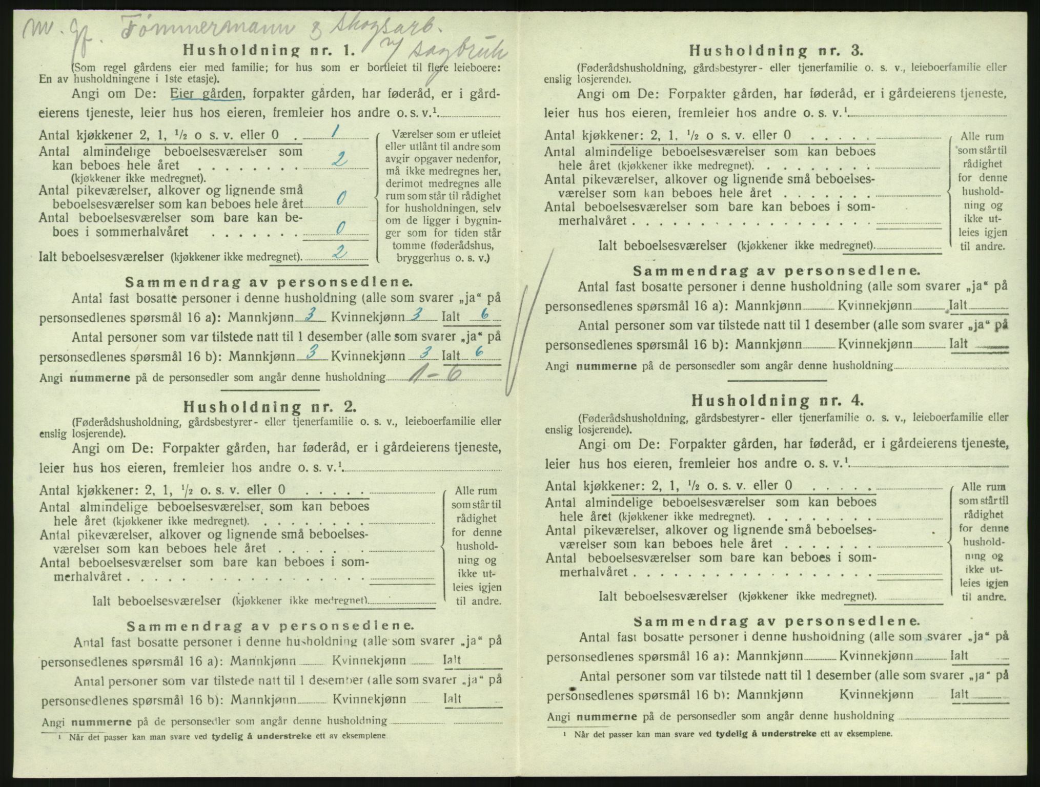 SAKO, 1920 census for Hedrum, 1920, p. 1248