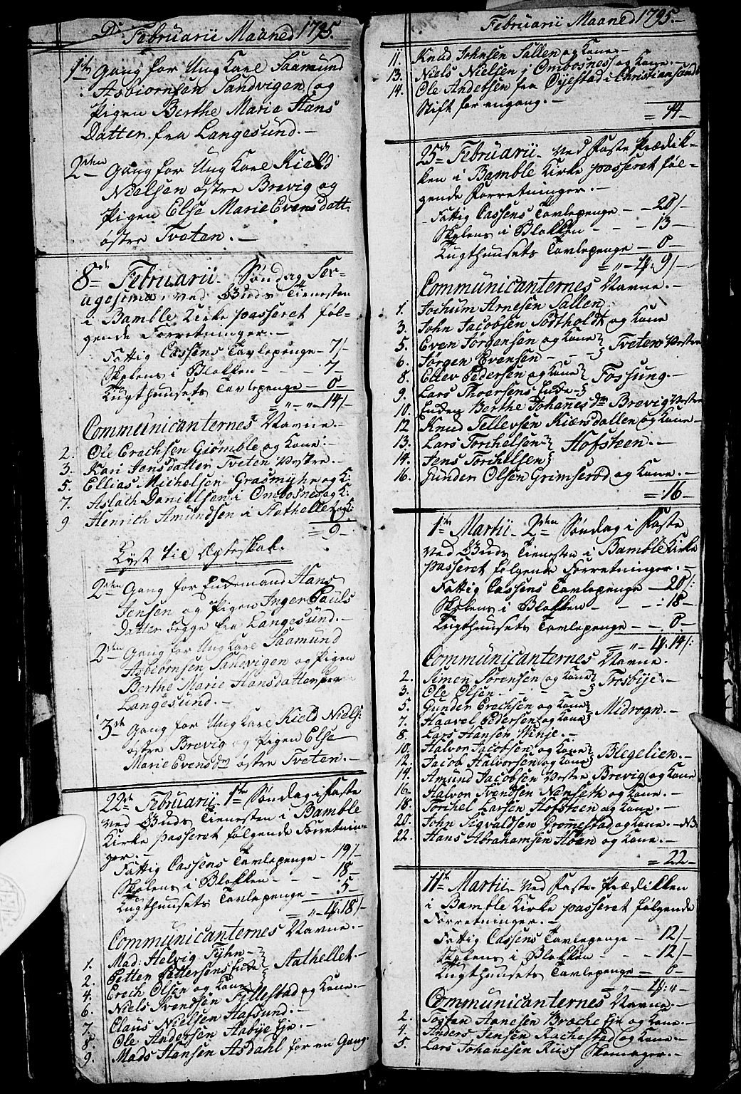 Bamble kirkebøker, AV/SAKO-A-253/G/Ga/L0002: Parish register (copy) no. I 2, 1794-1800