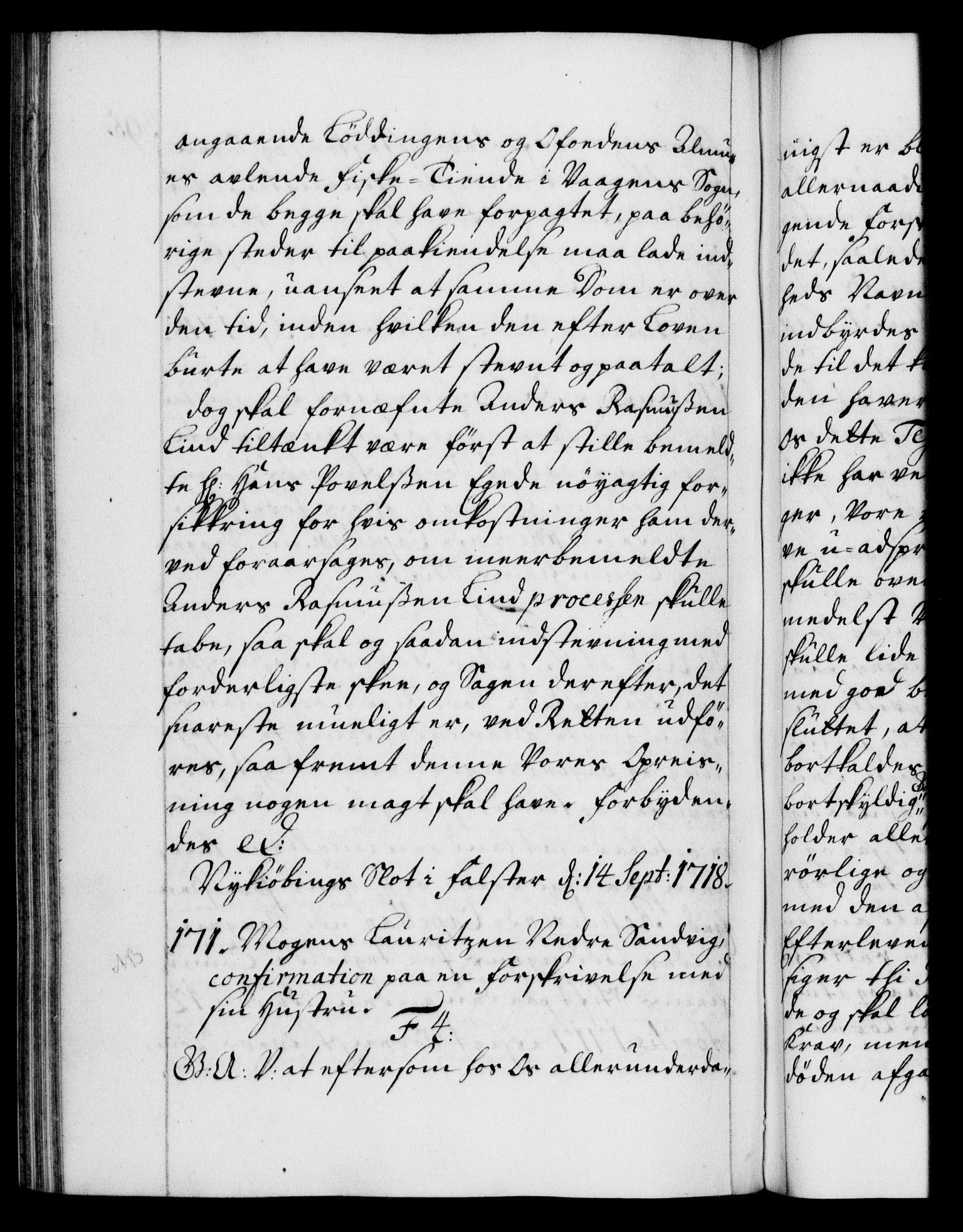 Danske Kanselli 1572-1799, AV/RA-EA-3023/F/Fc/Fca/Fcaa/L0022: Norske registre, 1716-1719, p. 395b