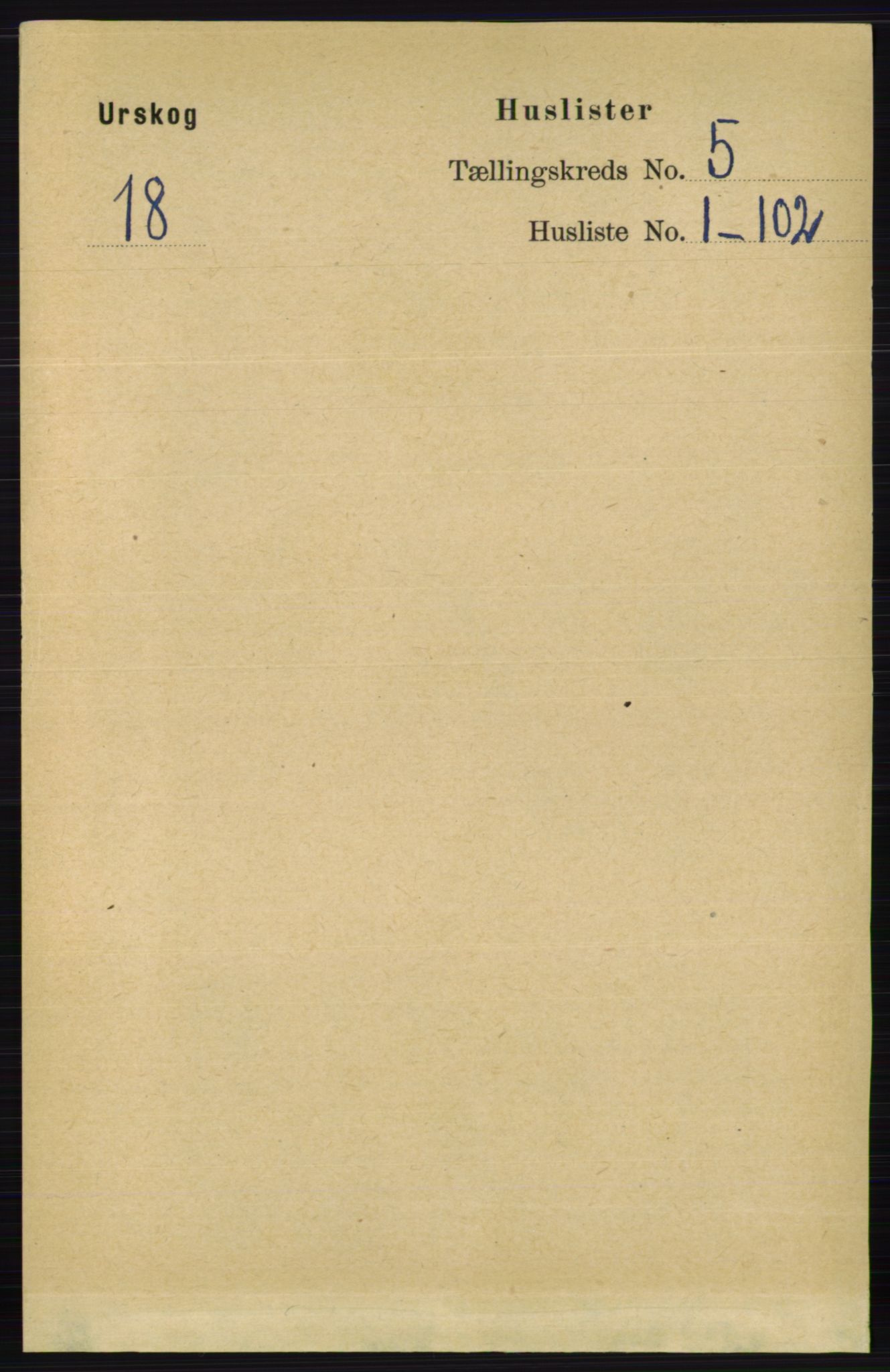 RA, 1891 census for 0224 Aurskog, 1891, p. 1953