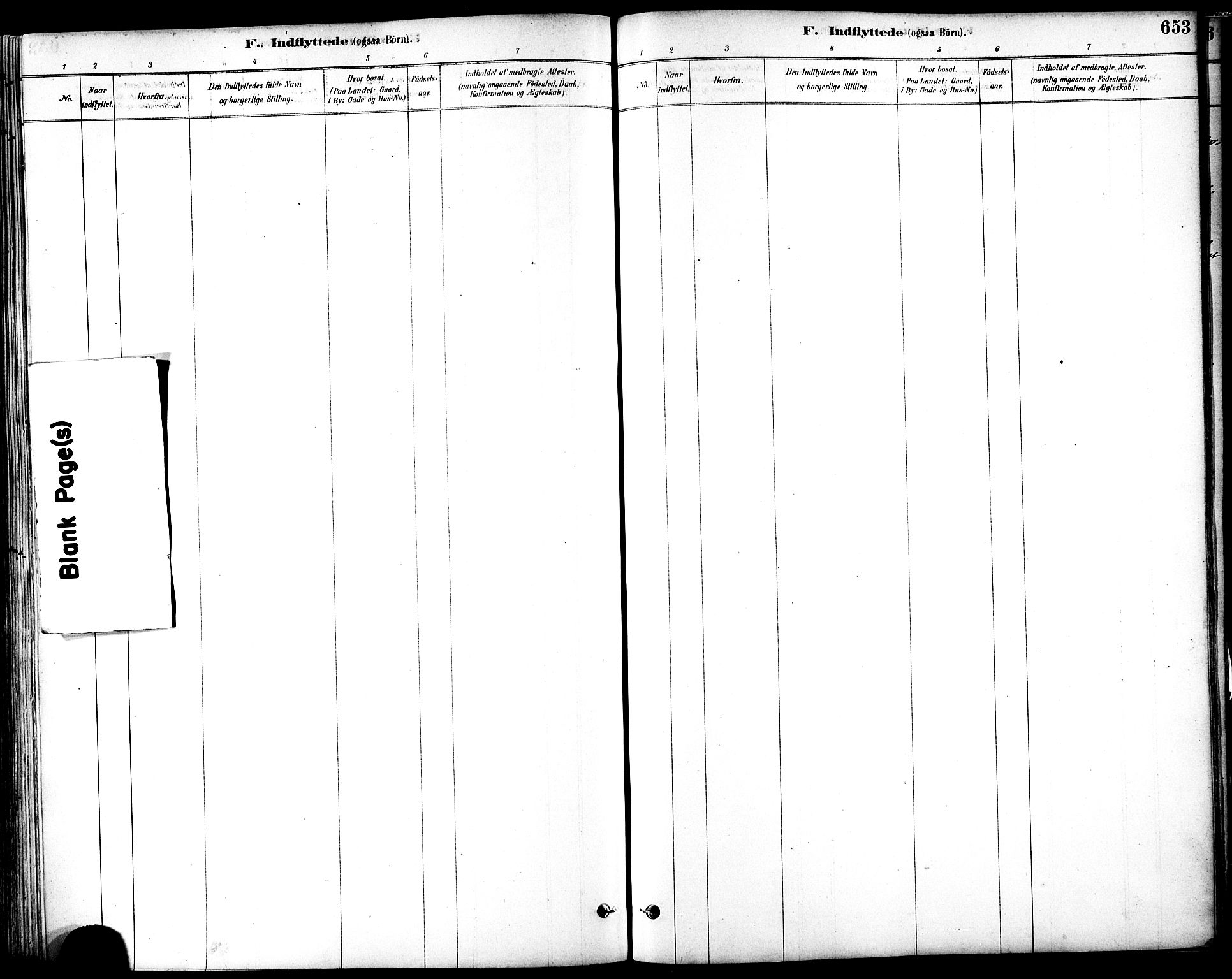 Ministerialprotokoller, klokkerbøker og fødselsregistre - Sør-Trøndelag, SAT/A-1456/601/L0058: Parish register (official) no. 601A26, 1877-1891, p. 653