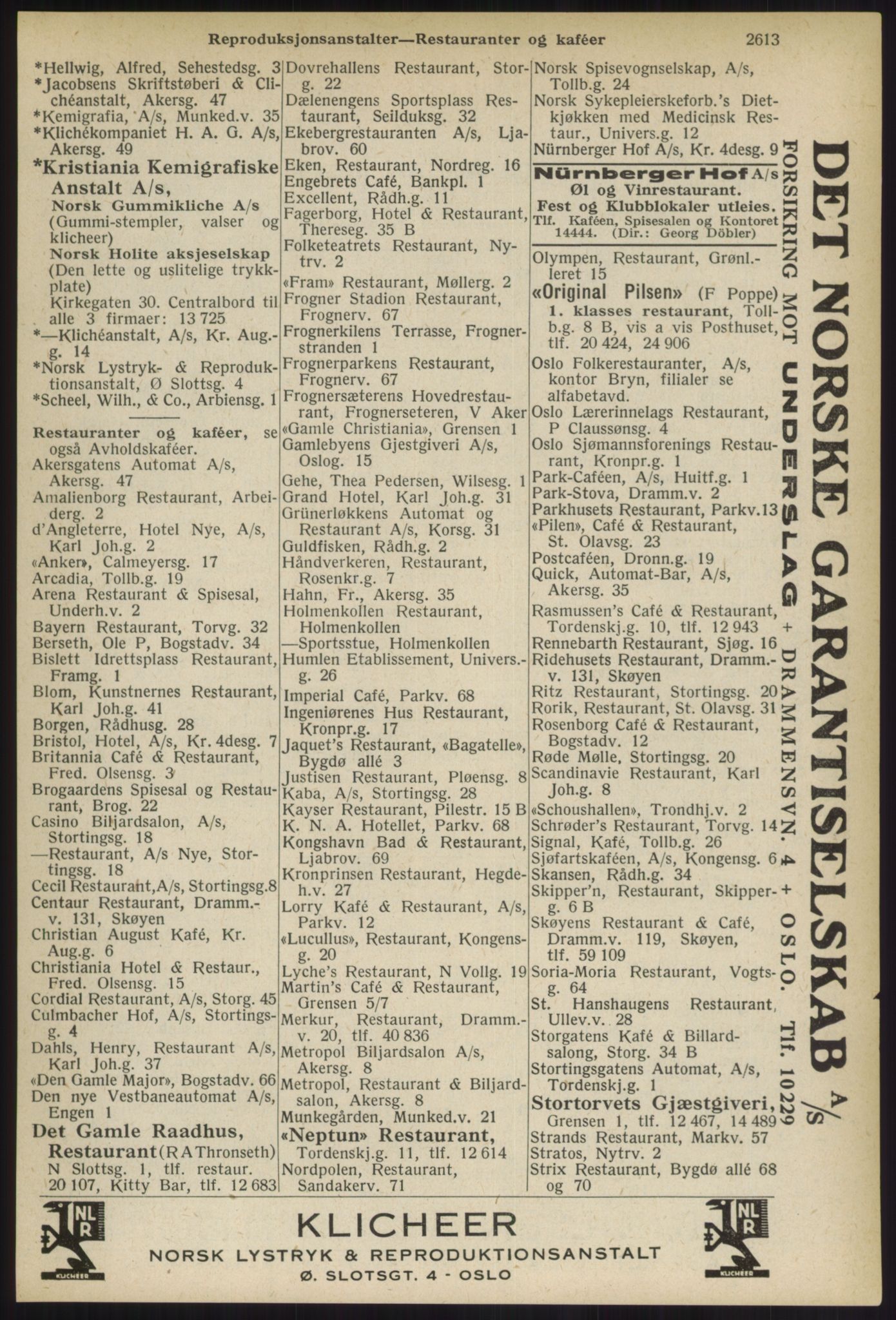 Kristiania/Oslo adressebok, PUBL/-, 1936, p. 2613