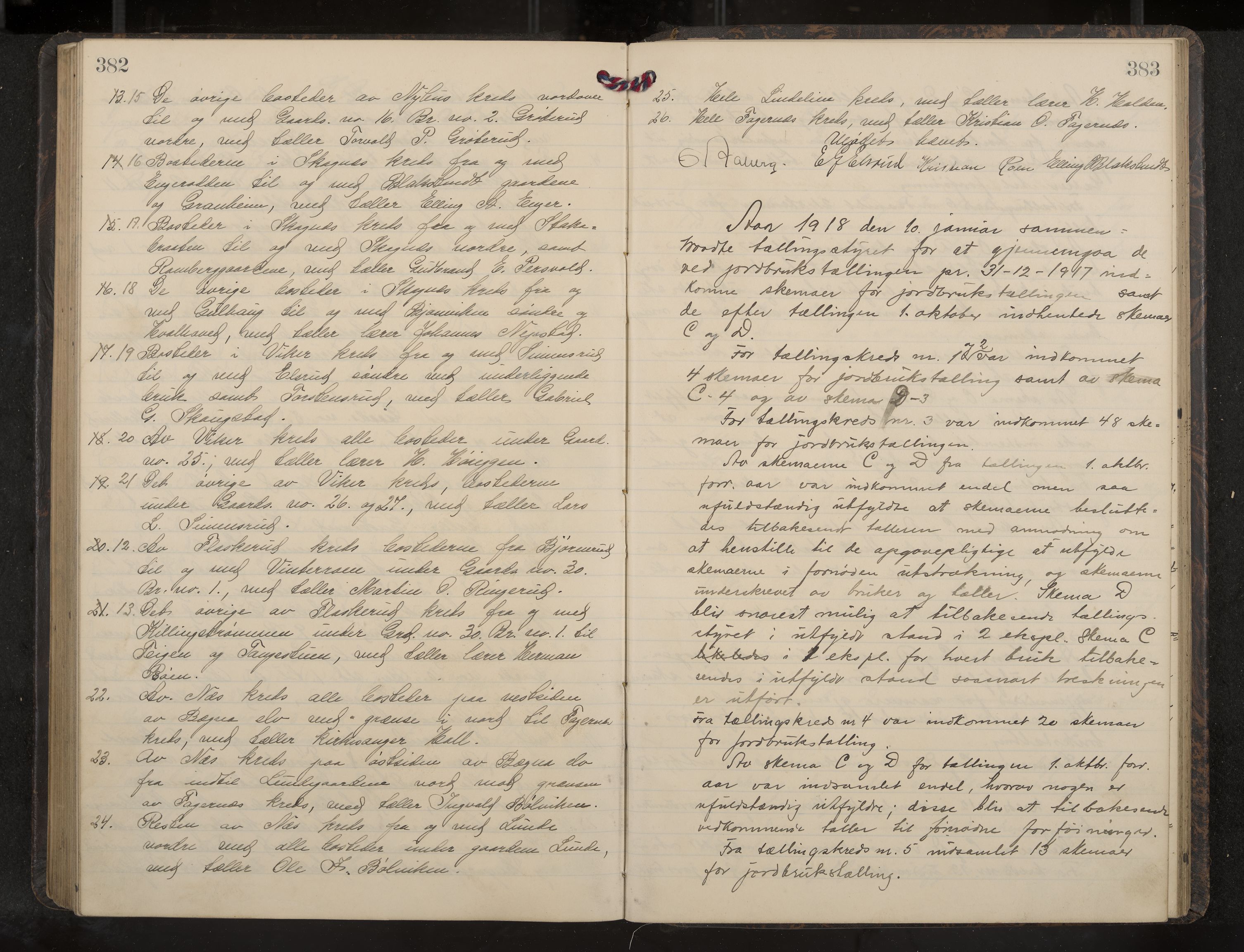 Ådal formannskap og sentraladministrasjon, IKAK/0614021/A/Aa/L0004: Møtebok, 1914-1918, p. 382-383