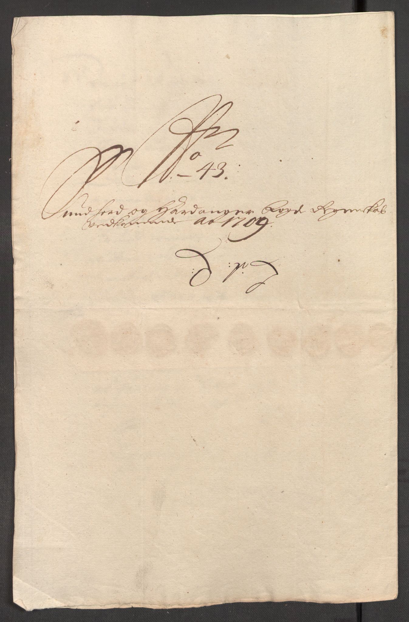 Rentekammeret inntil 1814, Reviderte regnskaper, Fogderegnskap, AV/RA-EA-4092/R48/L2986: Fogderegnskap Sunnhordland og Hardanger, 1709-1710, p. 238