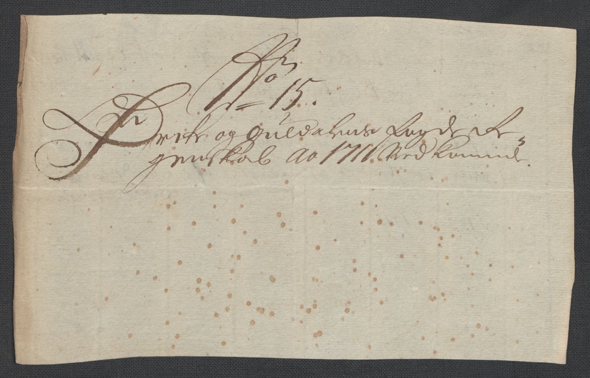 Rentekammeret inntil 1814, Reviderte regnskaper, Fogderegnskap, AV/RA-EA-4092/R60/L3962: Fogderegnskap Orkdal og Gauldal, 1711, p. 111