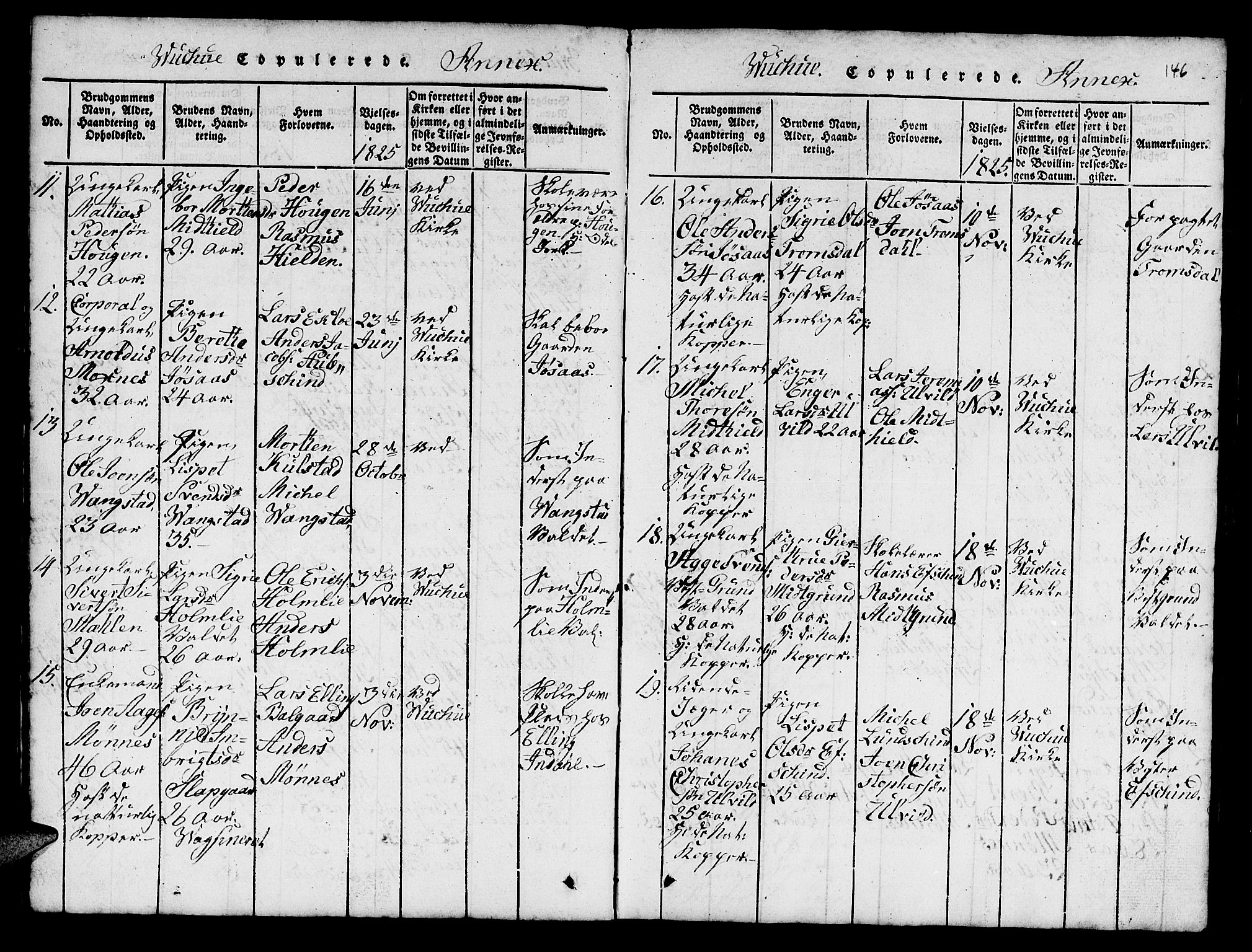 Ministerialprotokoller, klokkerbøker og fødselsregistre - Nord-Trøndelag, SAT/A-1458/724/L0265: Parish register (copy) no. 724C01, 1816-1845, p. 146