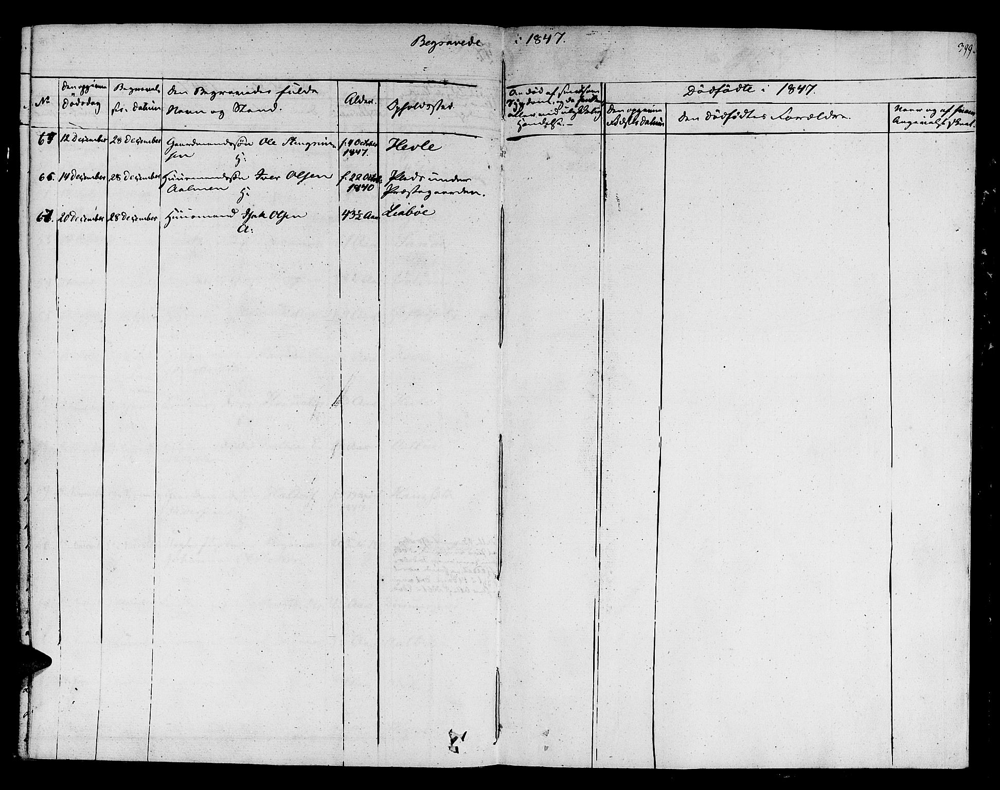 Ministerialprotokoller, klokkerbøker og fødselsregistre - Sør-Trøndelag, SAT/A-1456/678/L0897: Parish register (official) no. 678A06-07, 1821-1847, p. 399