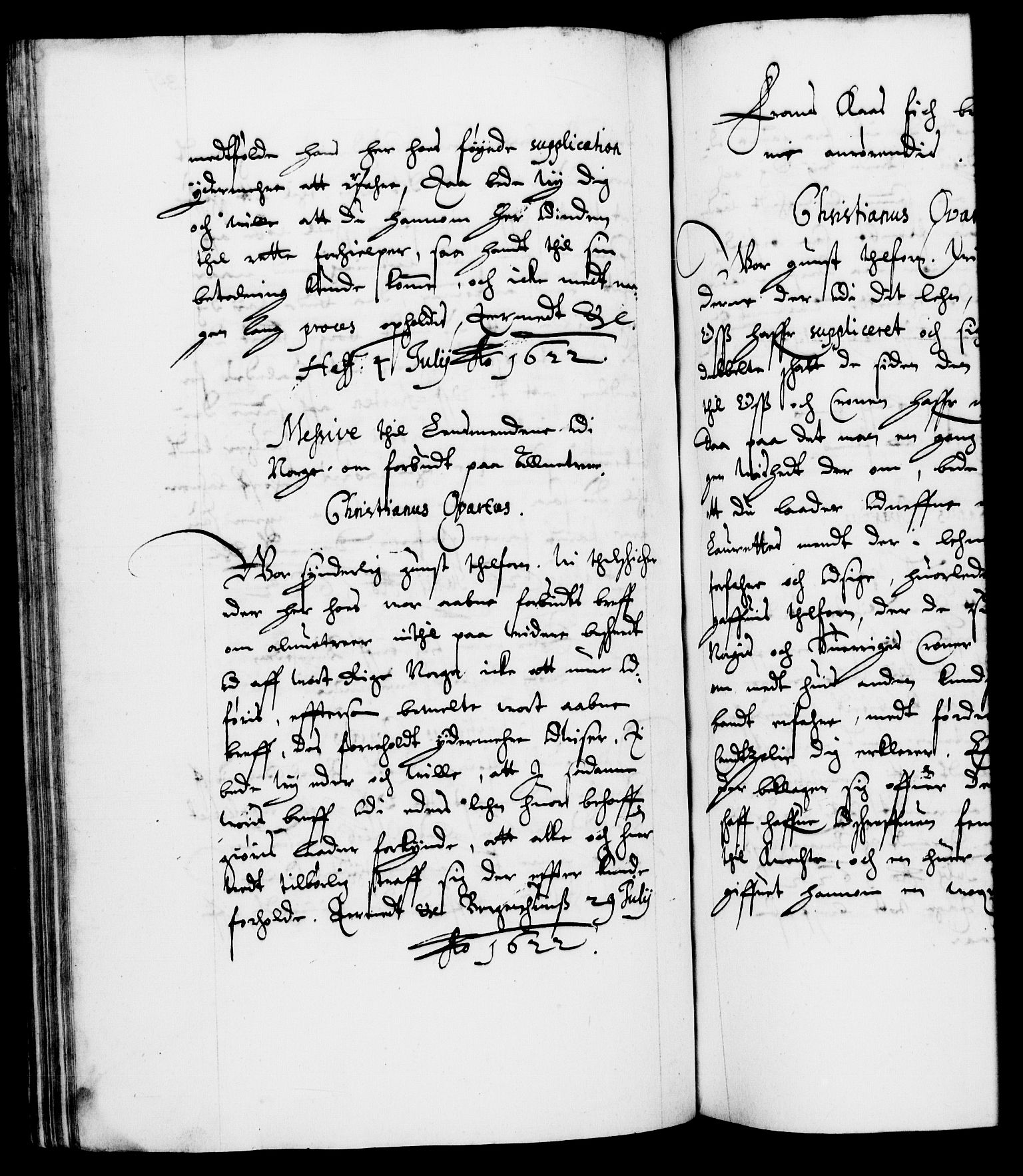 Danske Kanselli 1572-1799, AV/RA-EA-3023/F/Fc/Fca/Fcab/L0004: Norske tegnelser (mikrofilm), 1617-1627, p. 301b