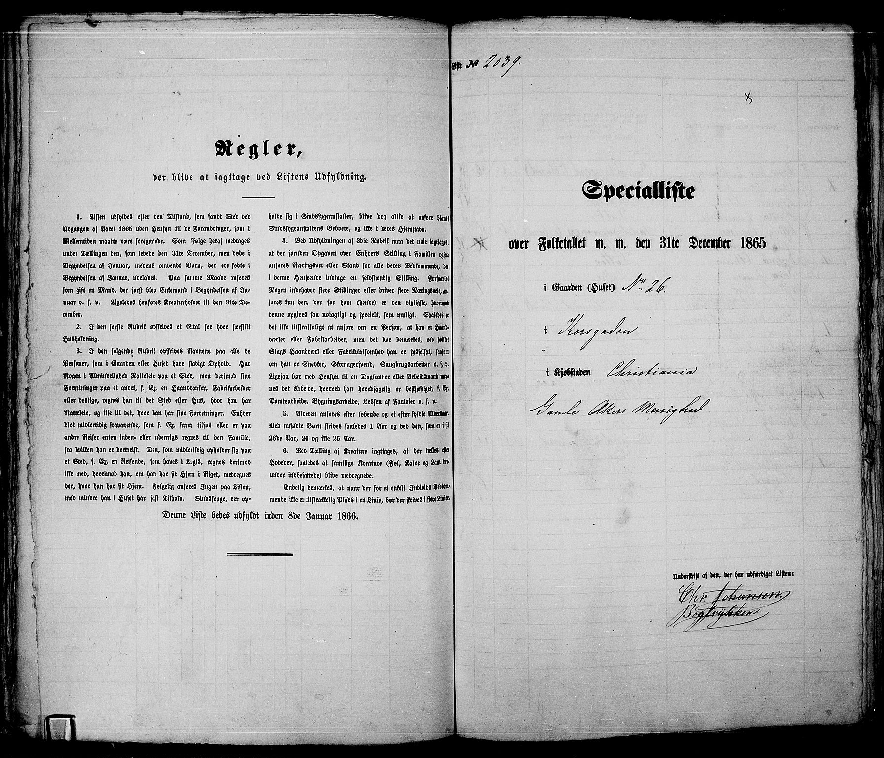 RA, 1865 census for Kristiania, 1865, p. 4552