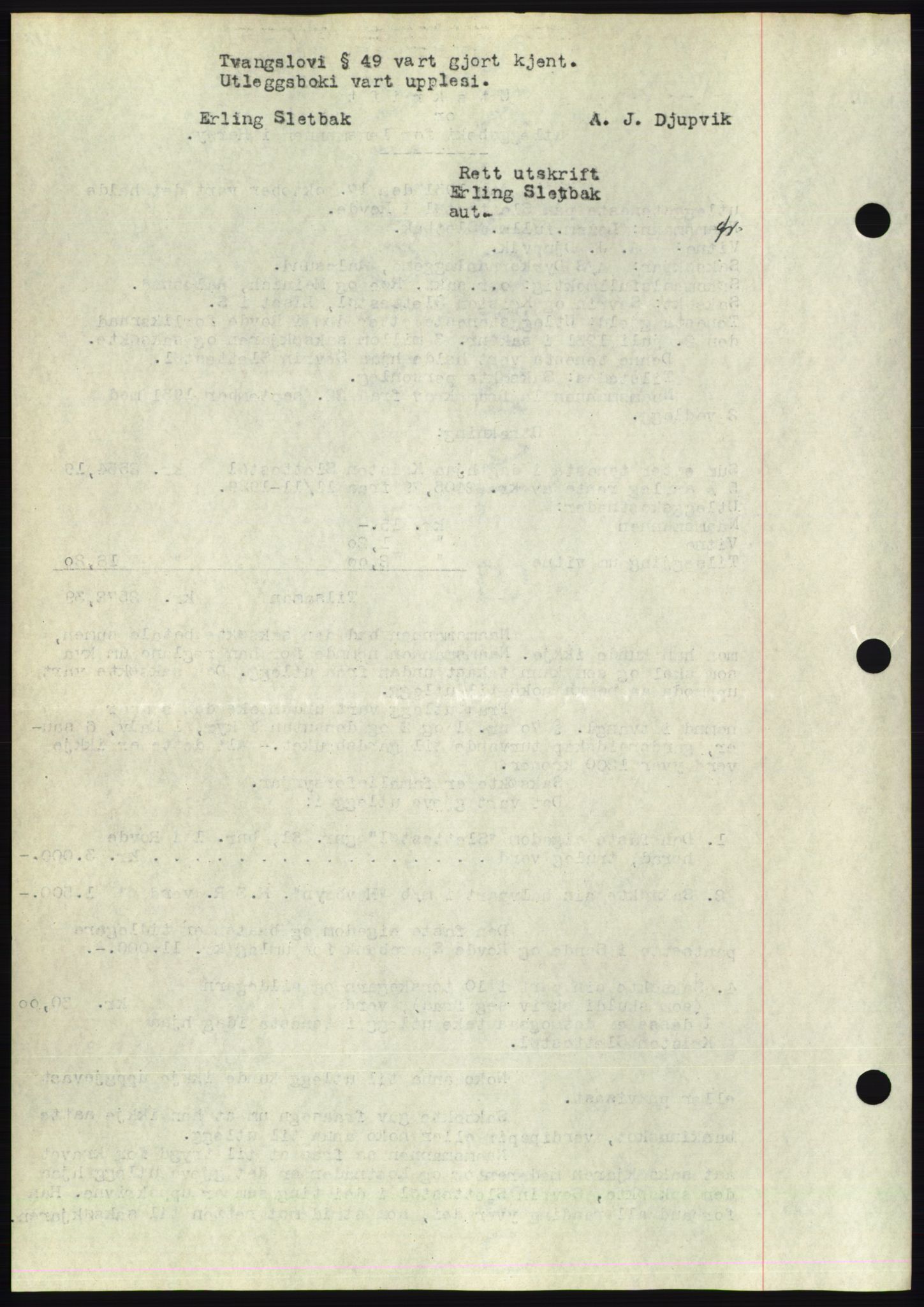 Søre Sunnmøre sorenskriveri, AV/SAT-A-4122/1/2/2C/L0053: Mortgage book no. 47, 1931-1932, Deed date: 31.10.1931