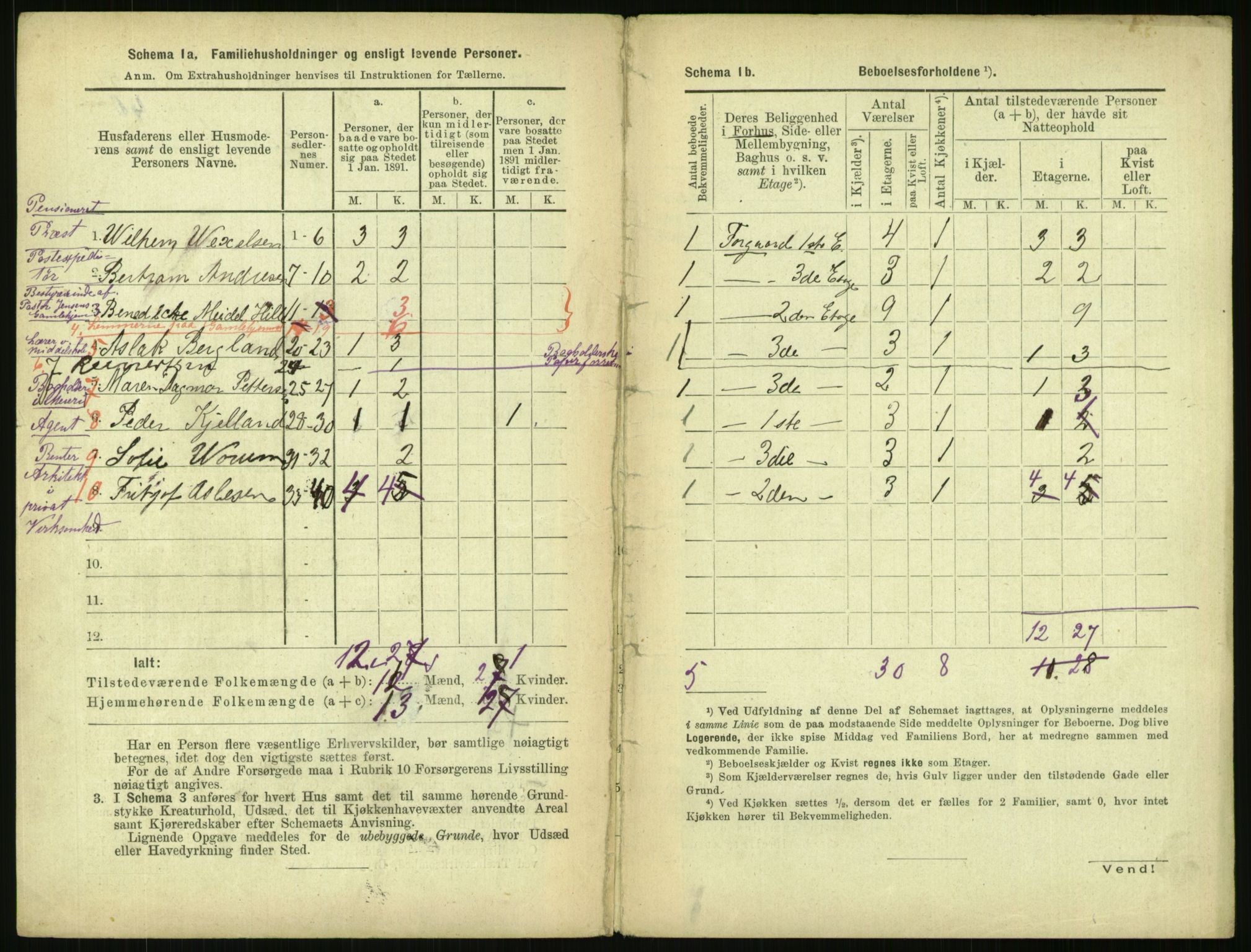 RA, 1891 census for 0301 Kristiania, 1891, p. 65336