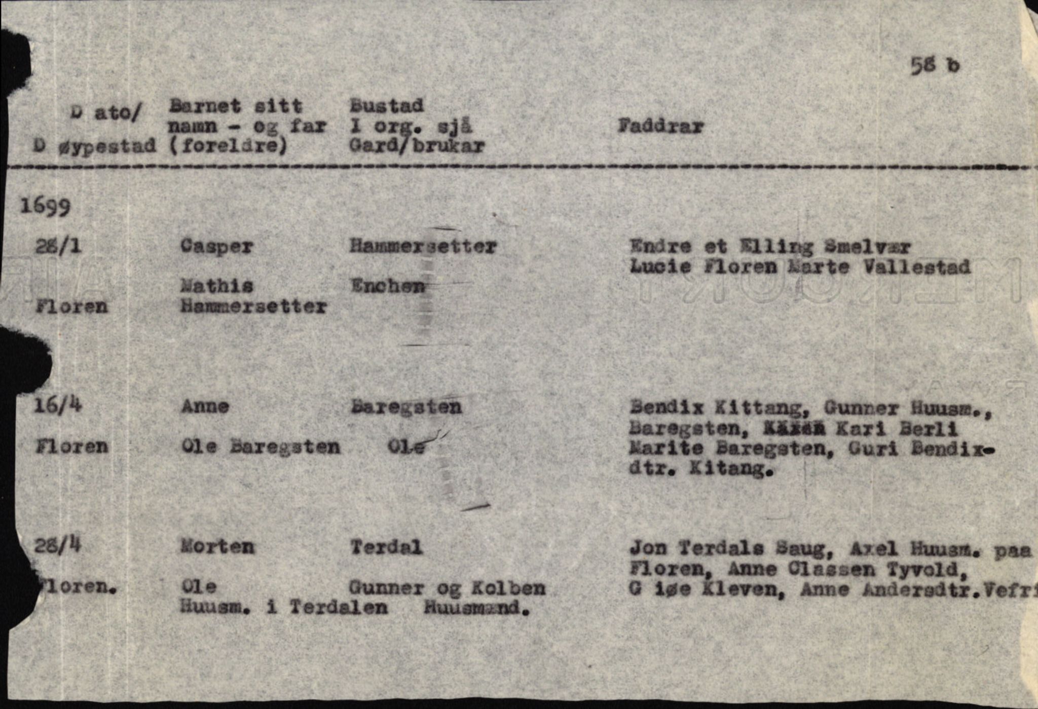 Samling av fulltekstavskrifter, SAB/FULLTEKST/B/14/0009: Kinn sokneprestembete, ministerialbok nr. A 1, 1689-1729, p. 55