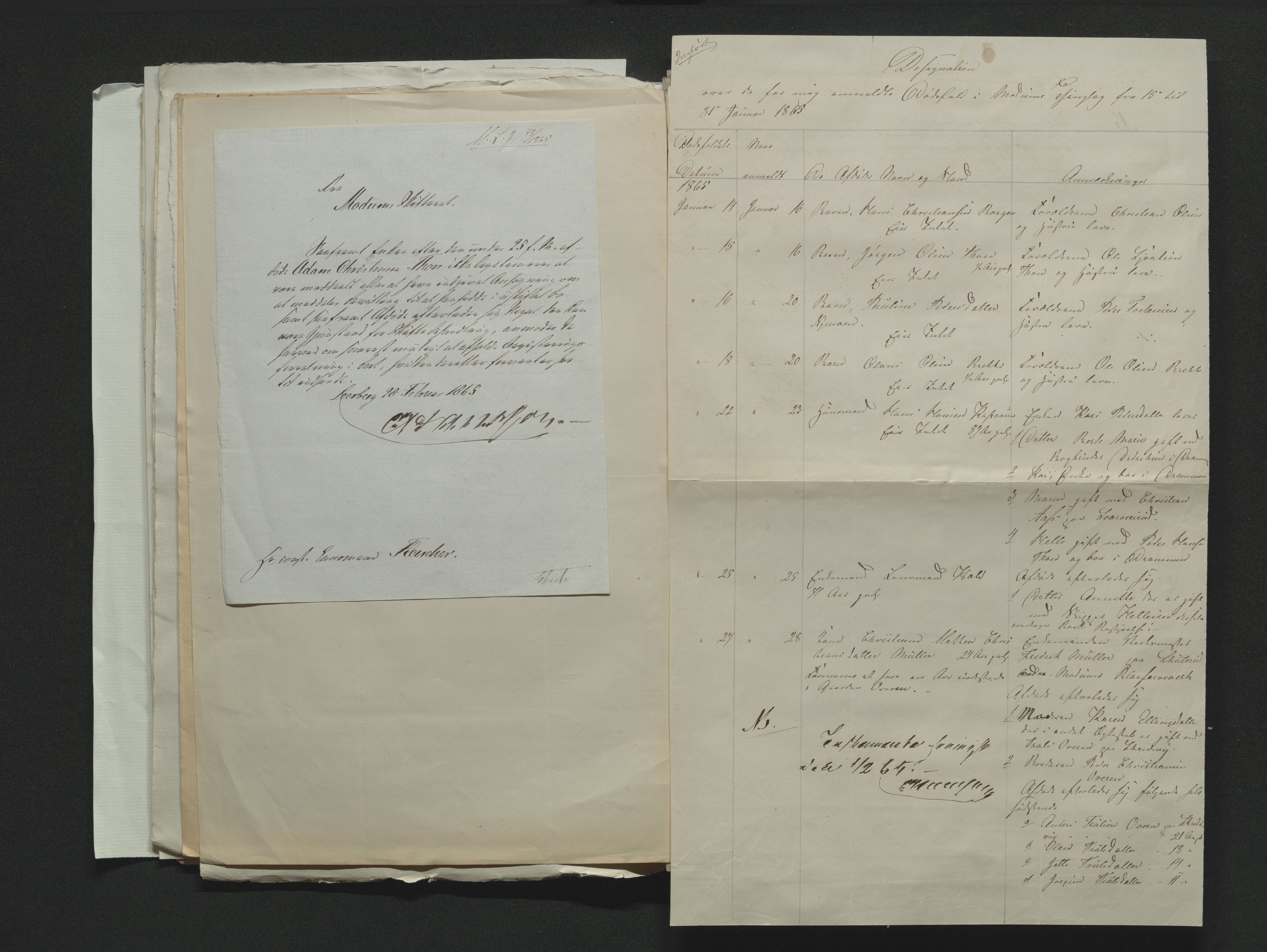 Eiker, Modum og Sigdal sorenskriveri, AV/SAKO-A-123/H/Ha/Hab/L0011: Dødsfallsmeldinger, 1862-1865, p. 569