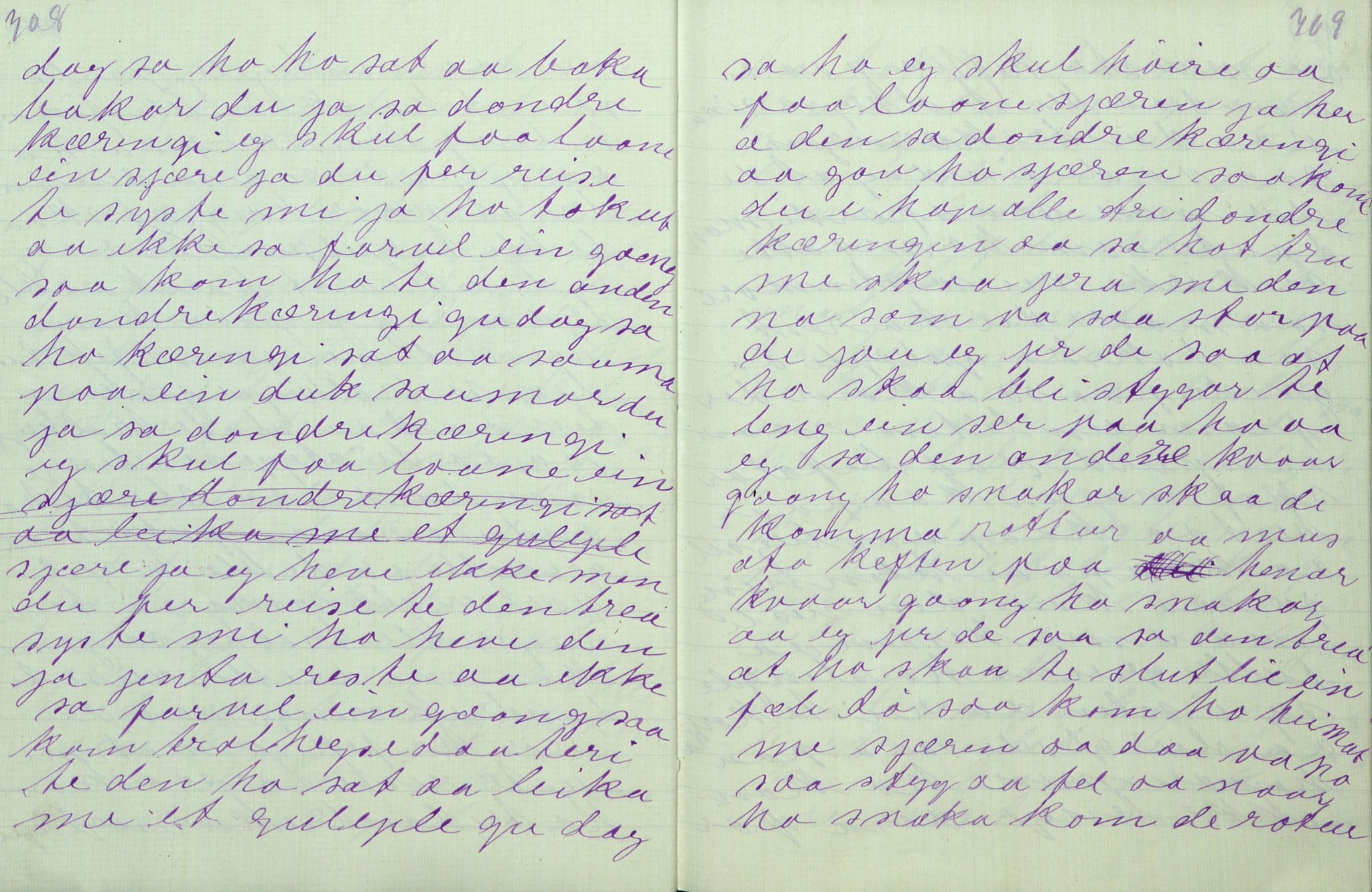 Rikard Berge, TEMU/TGM-A-1003/F/L0011/0011: 381-399 / 391 Oppskrifter av Gunnhild Kivle, 1918-1919, p. 708-709