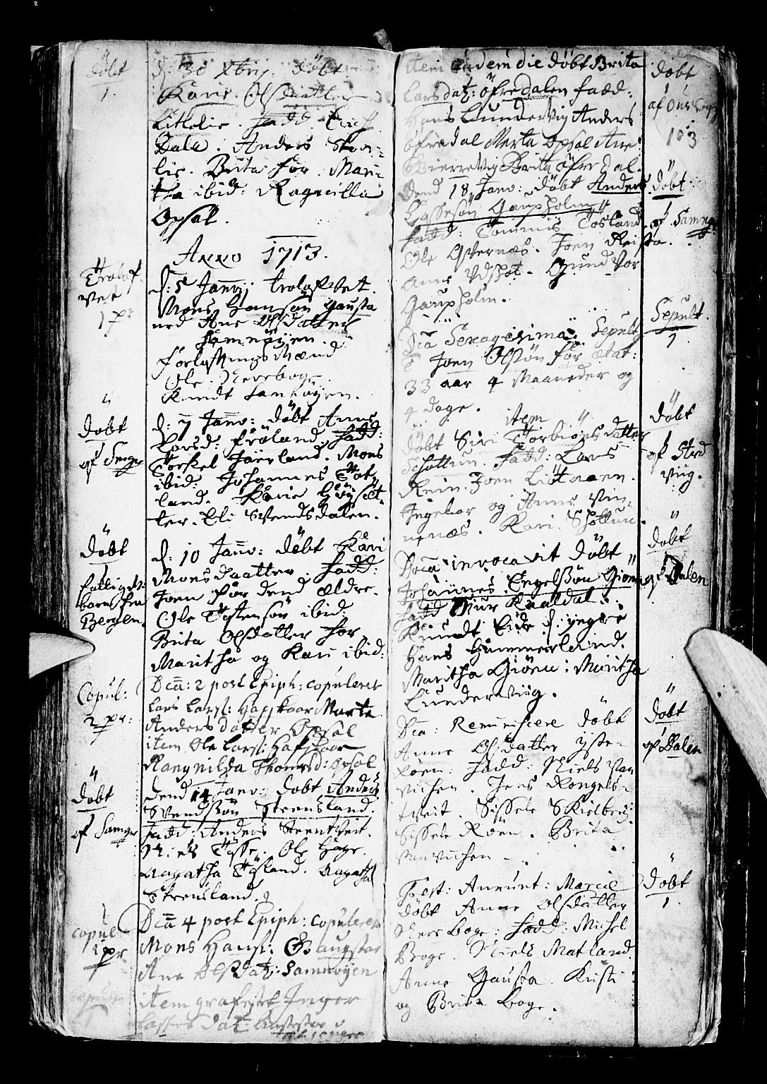 Os sokneprestembete, SAB/A-99929: Parish register (official) no. A 6, 1669-1719, p. 103
