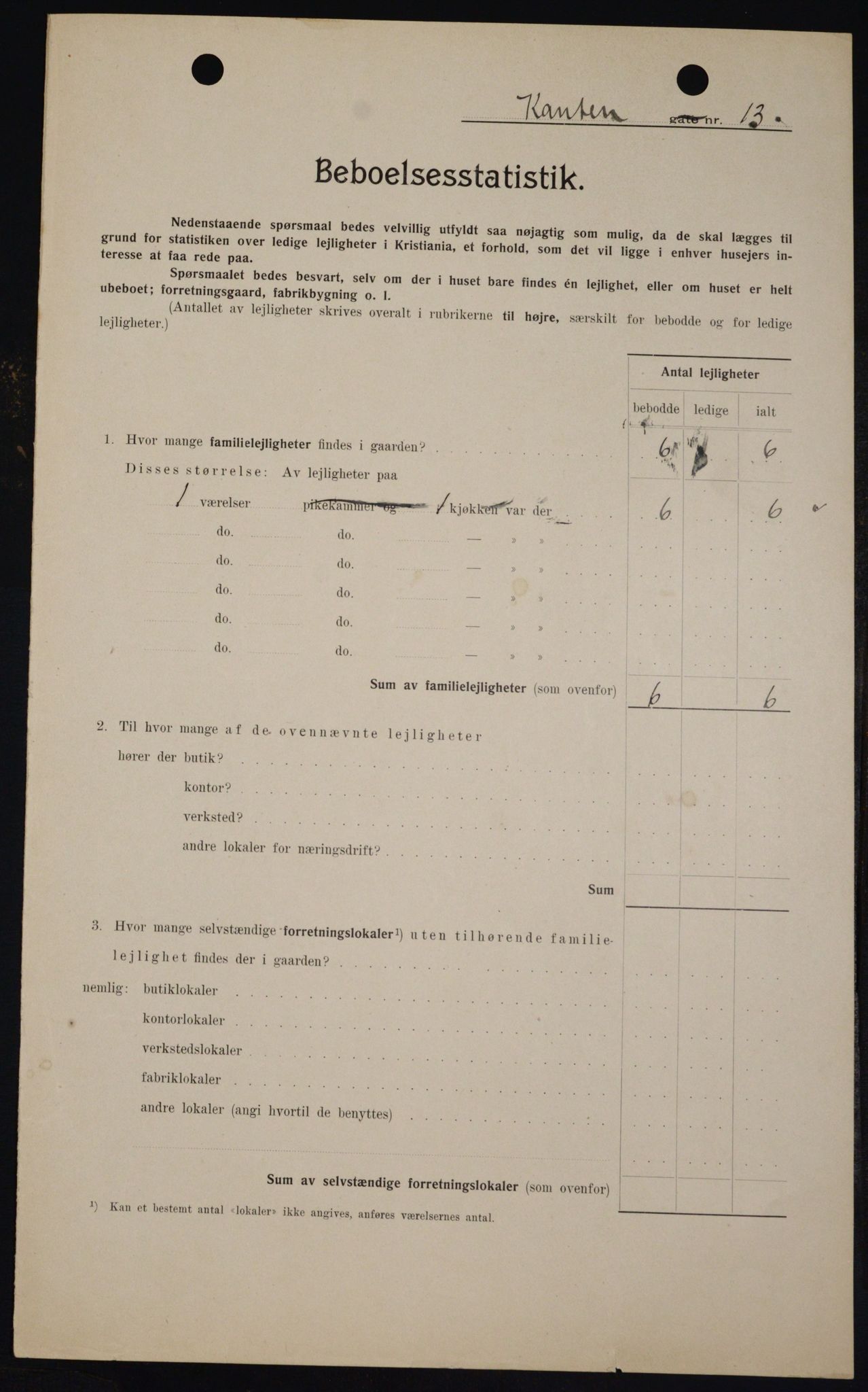 OBA, Municipal Census 1909 for Kristiania, 1909, p. 44068