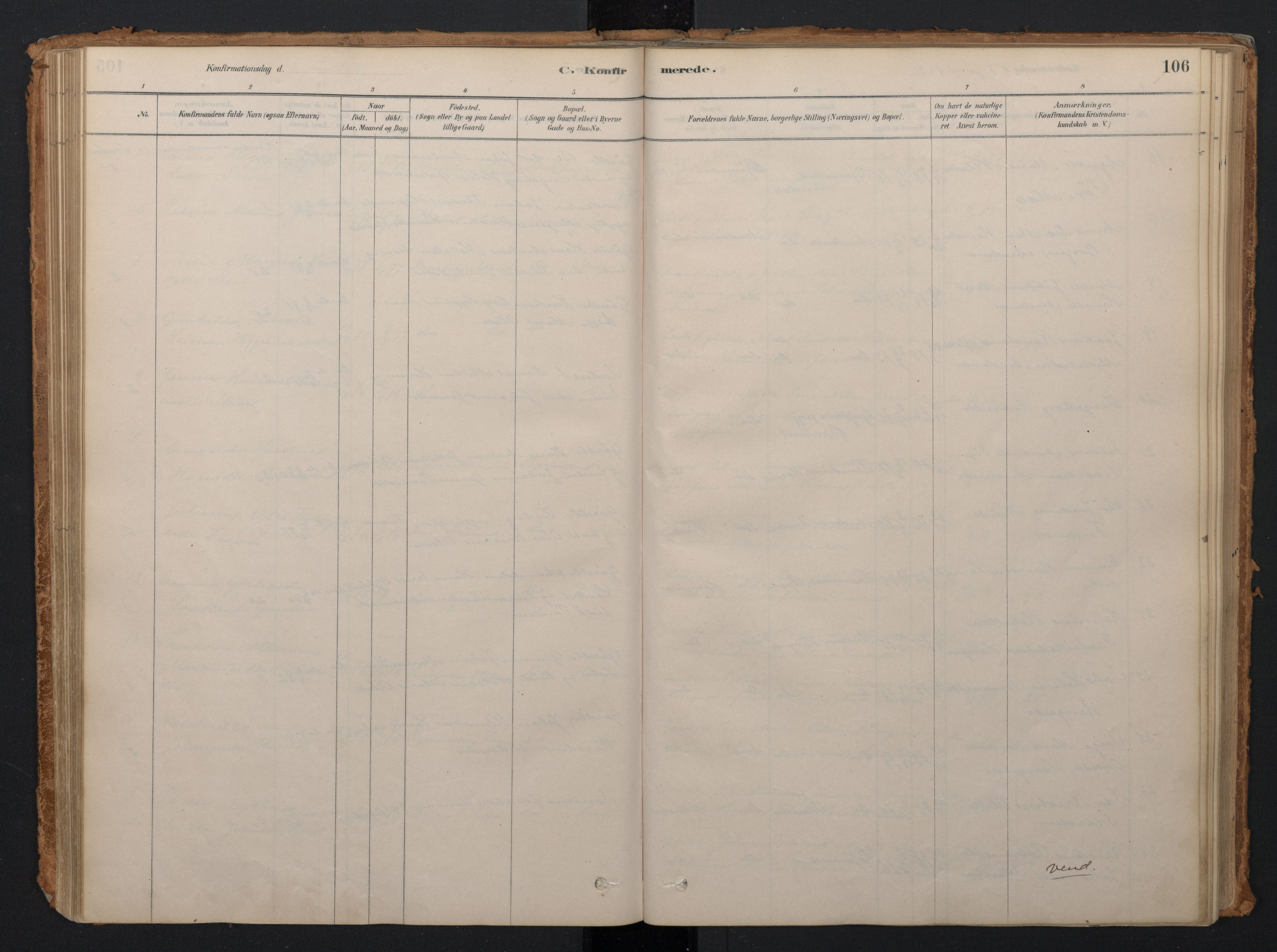Ministerialprotokoller, klokkerbøker og fødselsregistre - Nordland, AV/SAT-A-1459/897/L1399: Parish register (official) no. 897A06, 1881-1896, p. 106