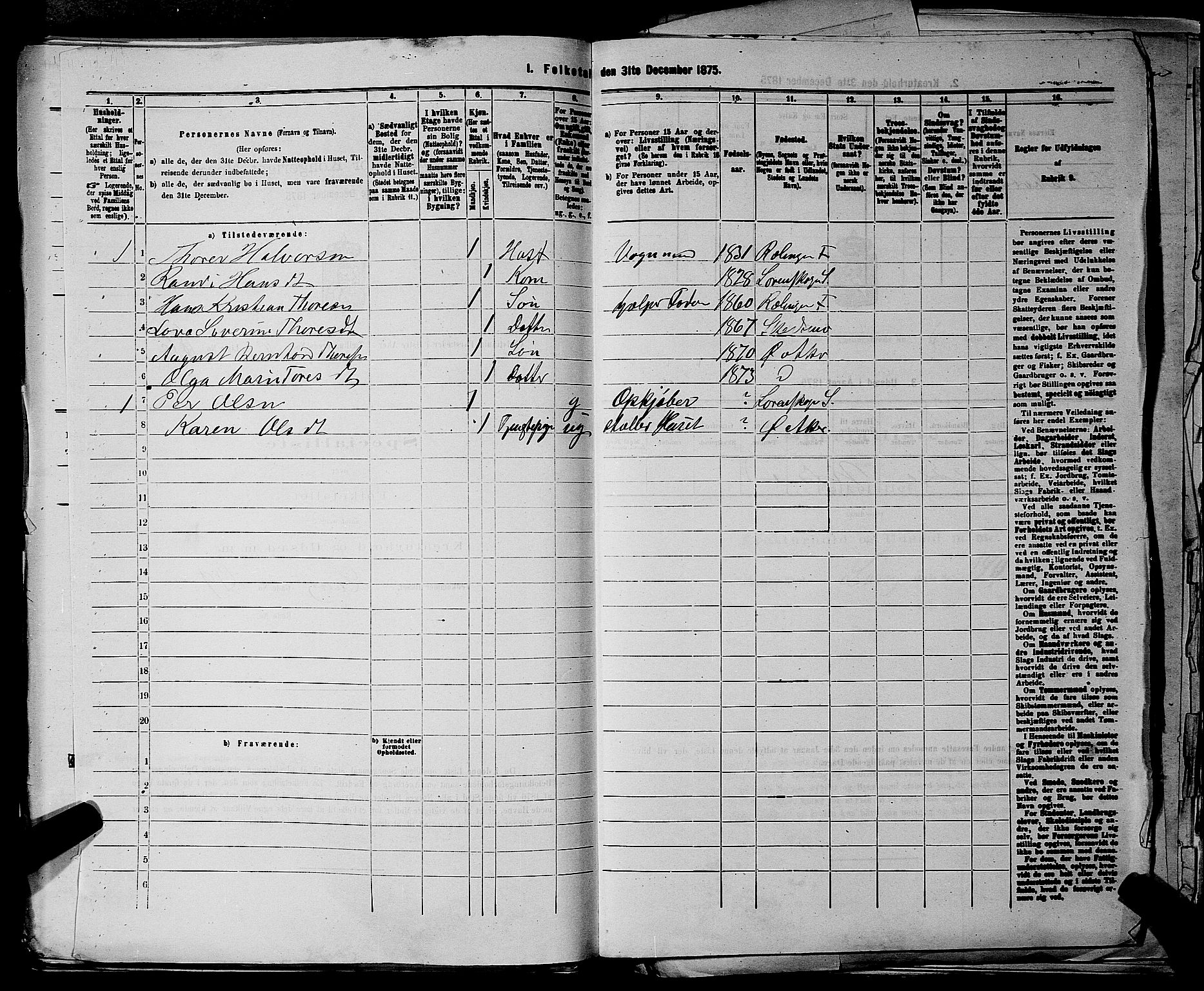 RA, 1875 census for 0218bP Østre Aker, 1875, p. 1761