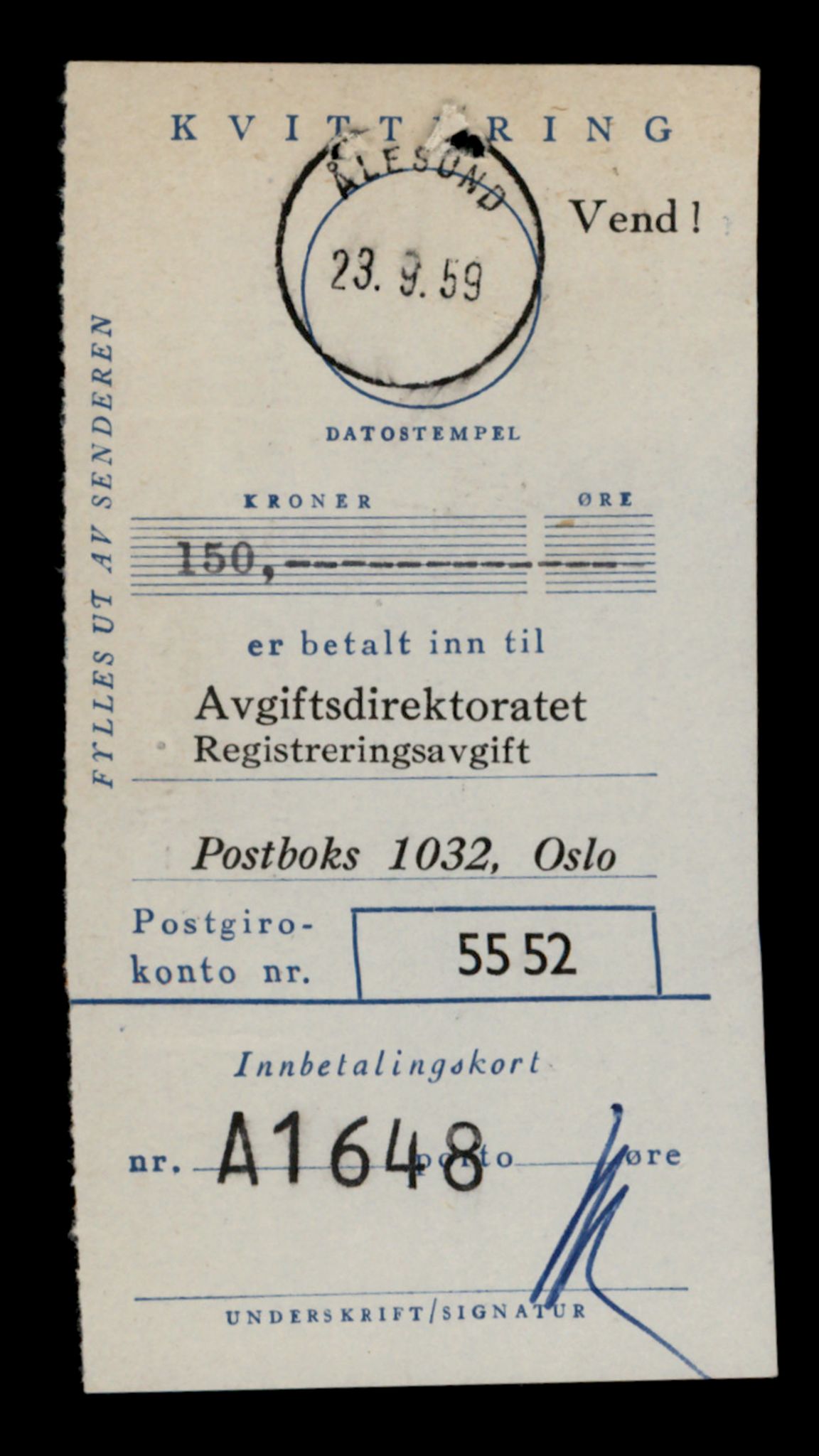 Møre og Romsdal vegkontor - Ålesund trafikkstasjon, SAT/A-4099/F/Fe/L0003: Registreringskort for kjøretøy T 232 - T 340, 1927-1998, p. 2562