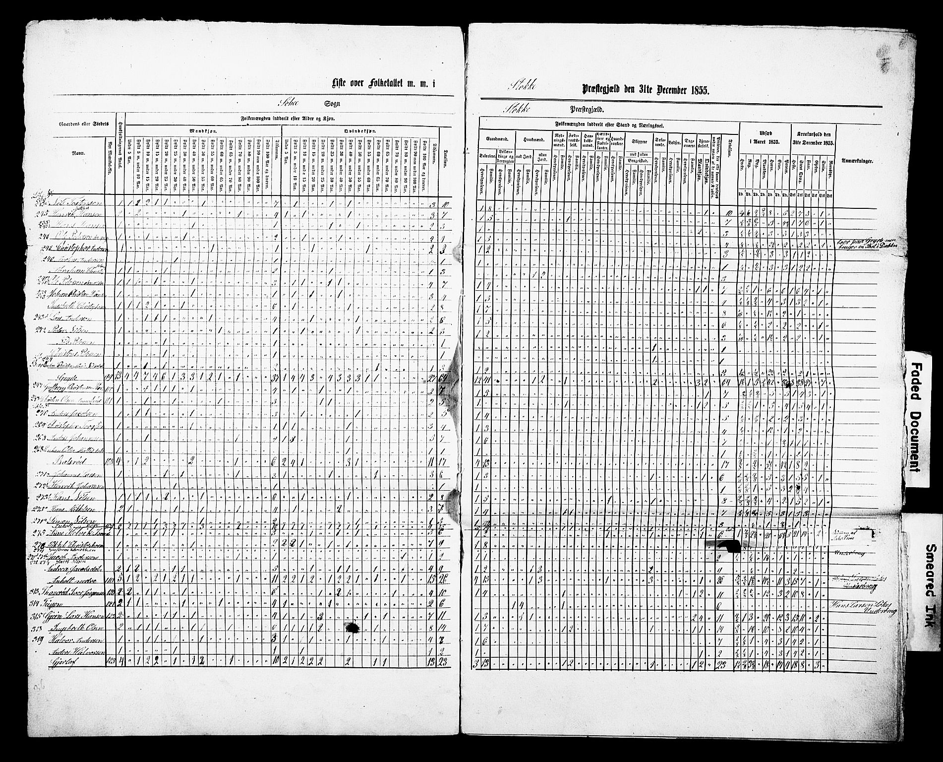 , Census 1855 for Stokke, 1855, p. 29