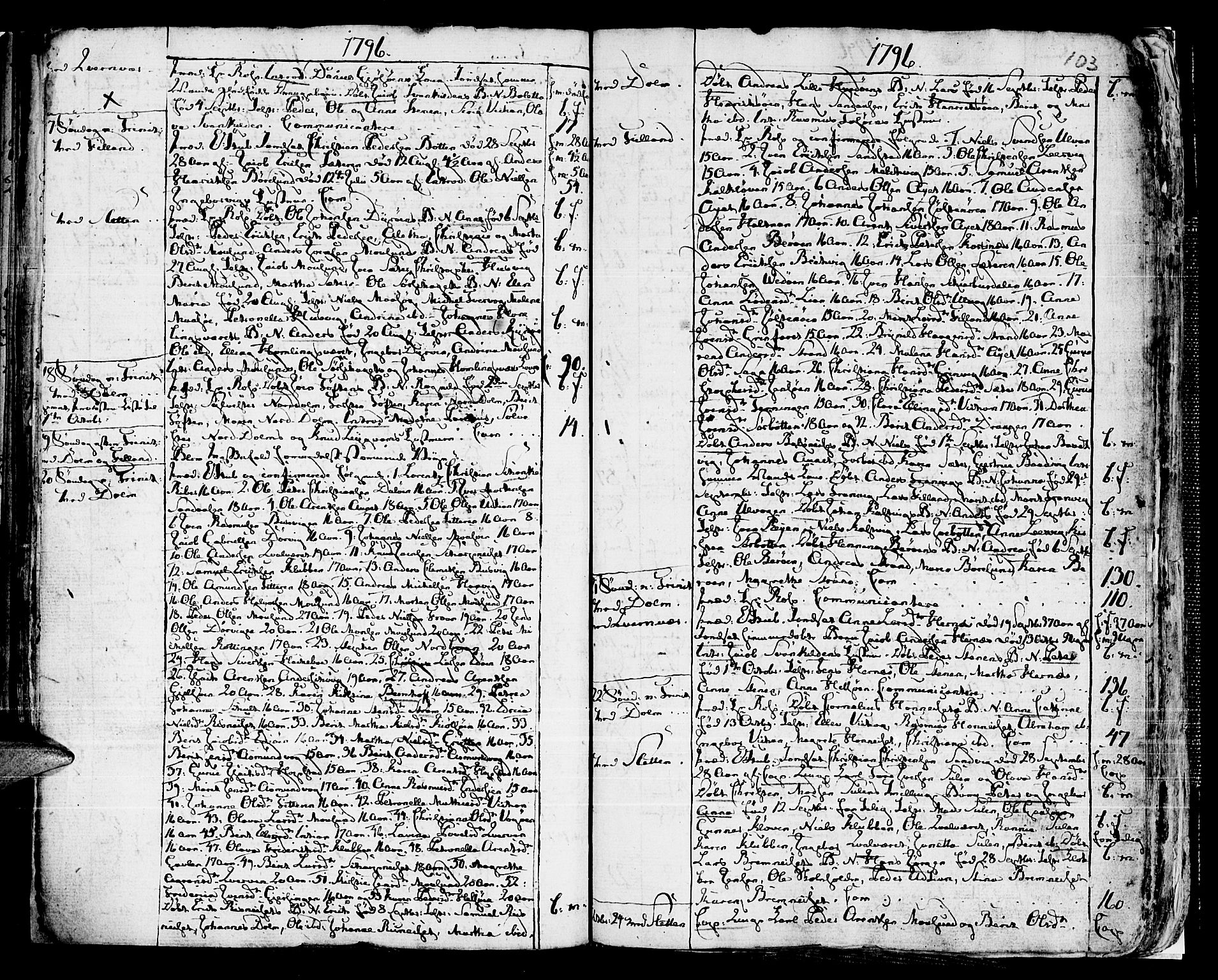 Ministerialprotokoller, klokkerbøker og fødselsregistre - Sør-Trøndelag, SAT/A-1456/634/L0526: Parish register (official) no. 634A02, 1775-1818, p. 103