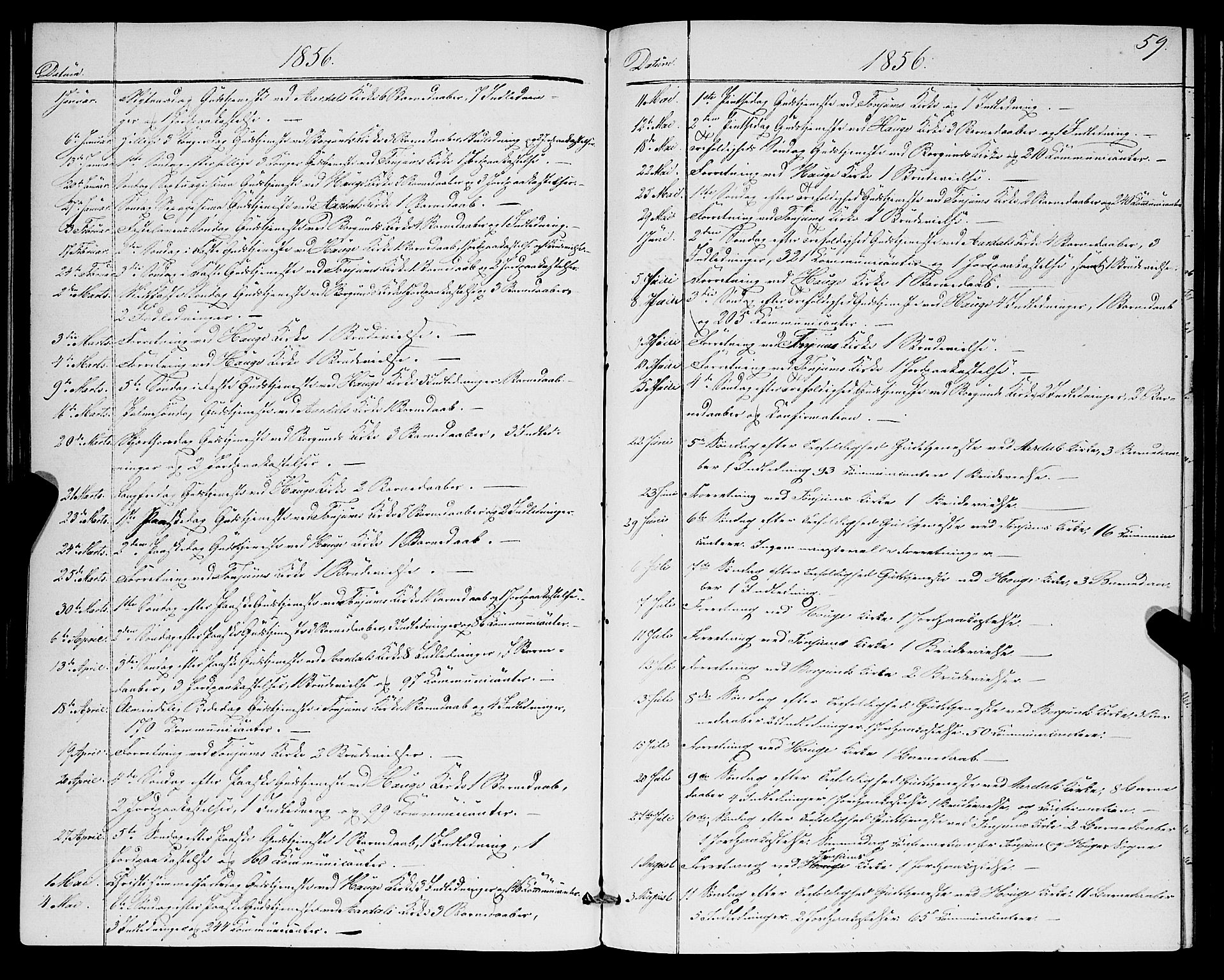 Lærdal sokneprestembete, SAB/A-81201: Parish register (official) no. A 17, 1851-1877, p. 59
