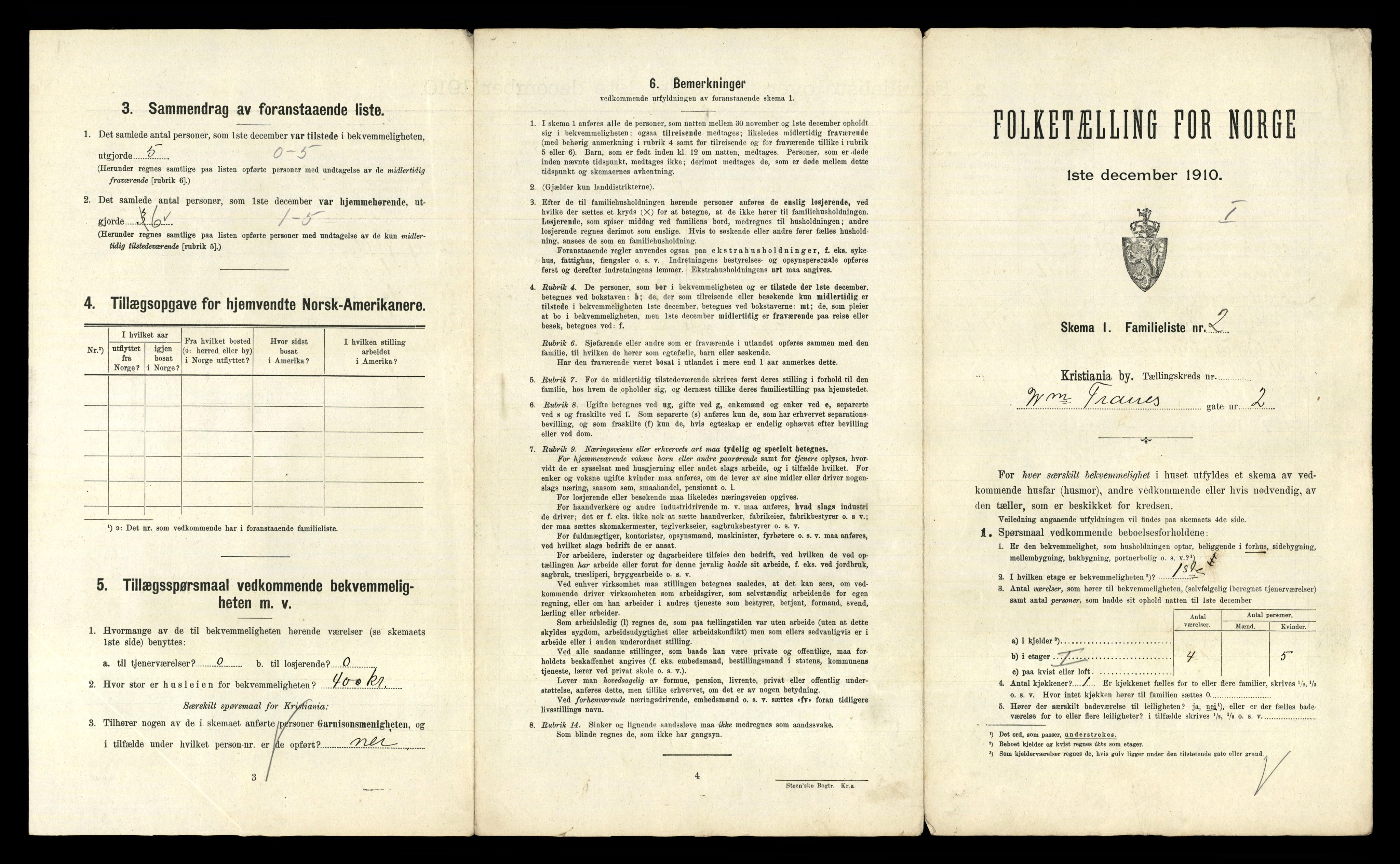 RA, 1910 census for Kristiania, 1910, p. 121305