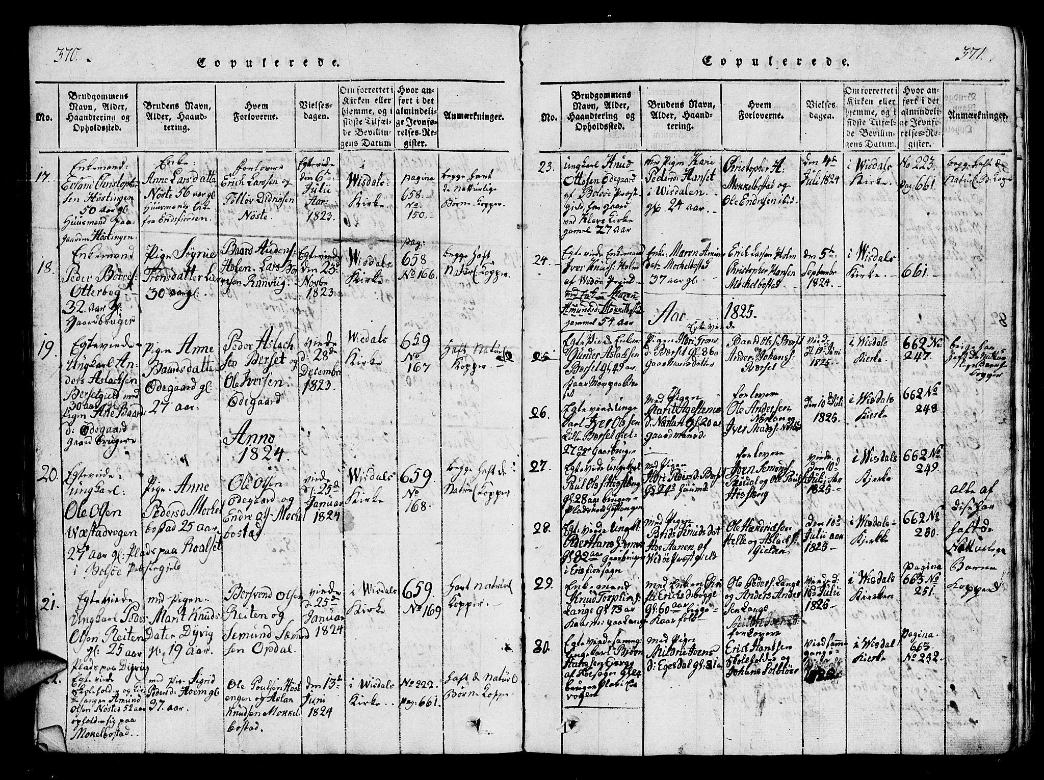 Ministerialprotokoller, klokkerbøker og fødselsregistre - Møre og Romsdal, SAT/A-1454/554/L0644: Parish register (copy) no. 554C01, 1818-1851, p. 370-371