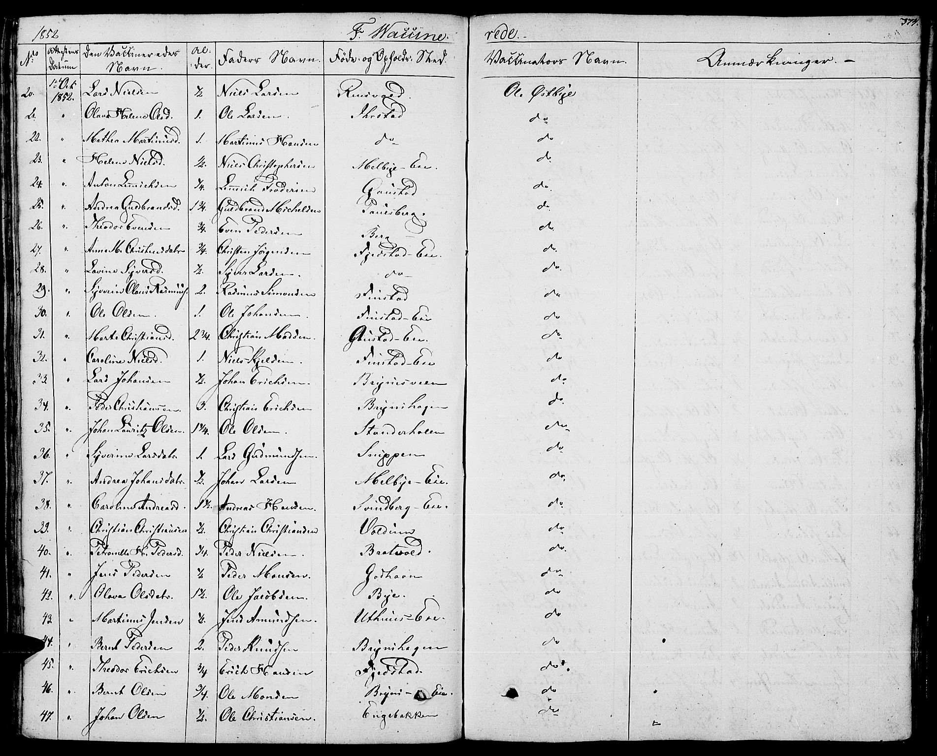 Romedal prestekontor, AV/SAH-PREST-004/K/L0003: Parish register (official) no. 3, 1829-1846, p. 374