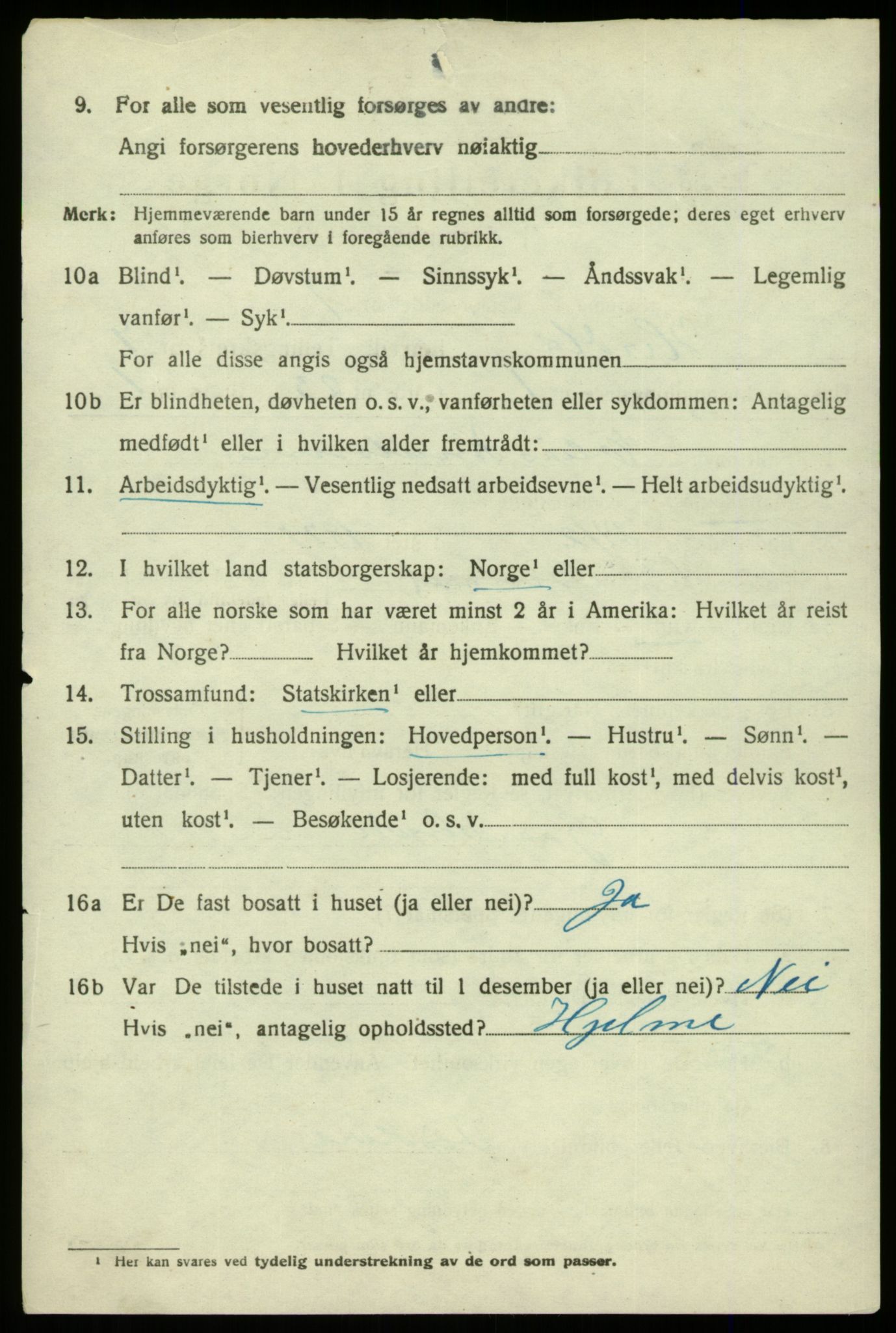 SAB, 1920 census for Herdla, 1920, p. 4870