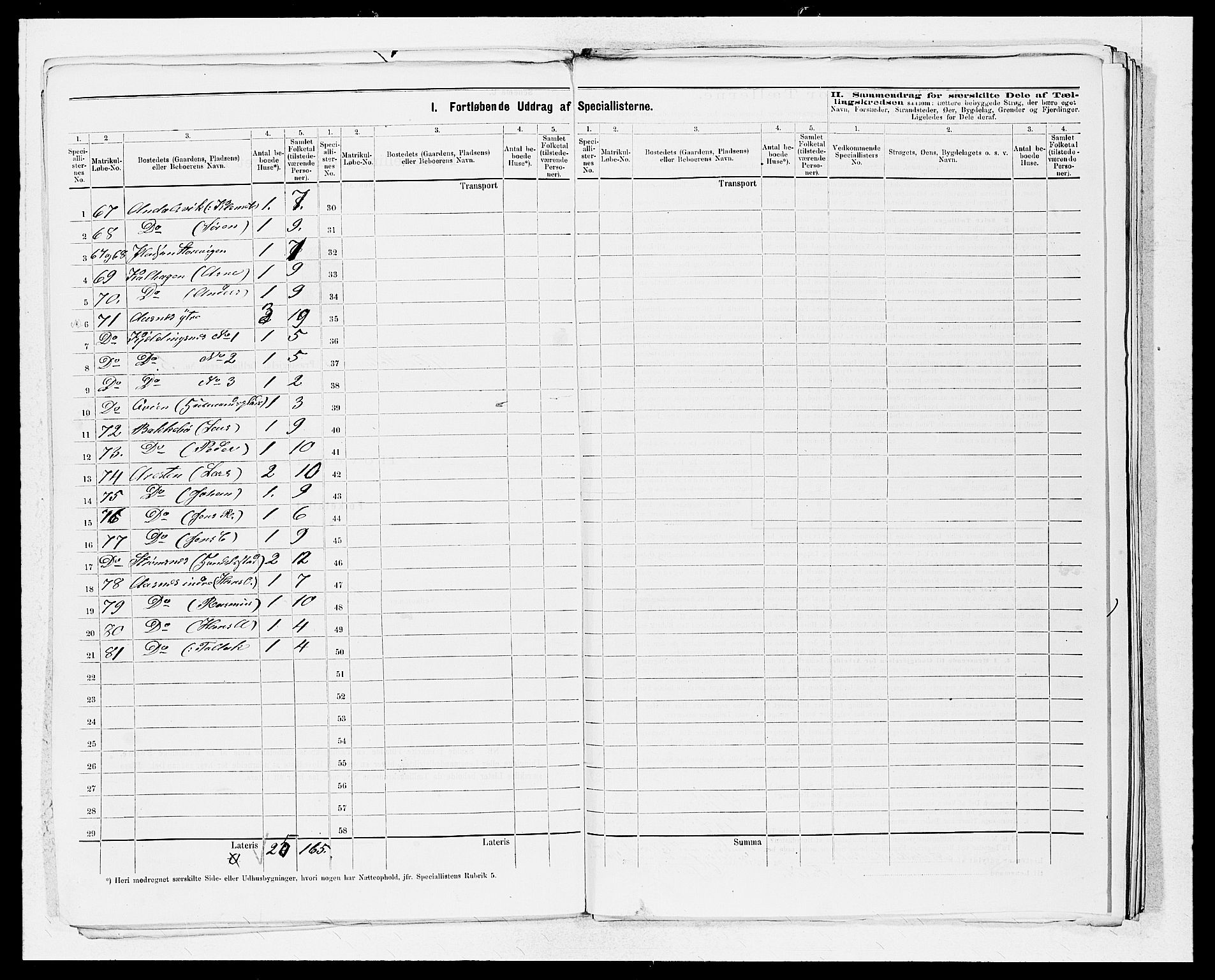 SAB, 1875 census for 1429P Ytre Holmedal, 1875, p. 13