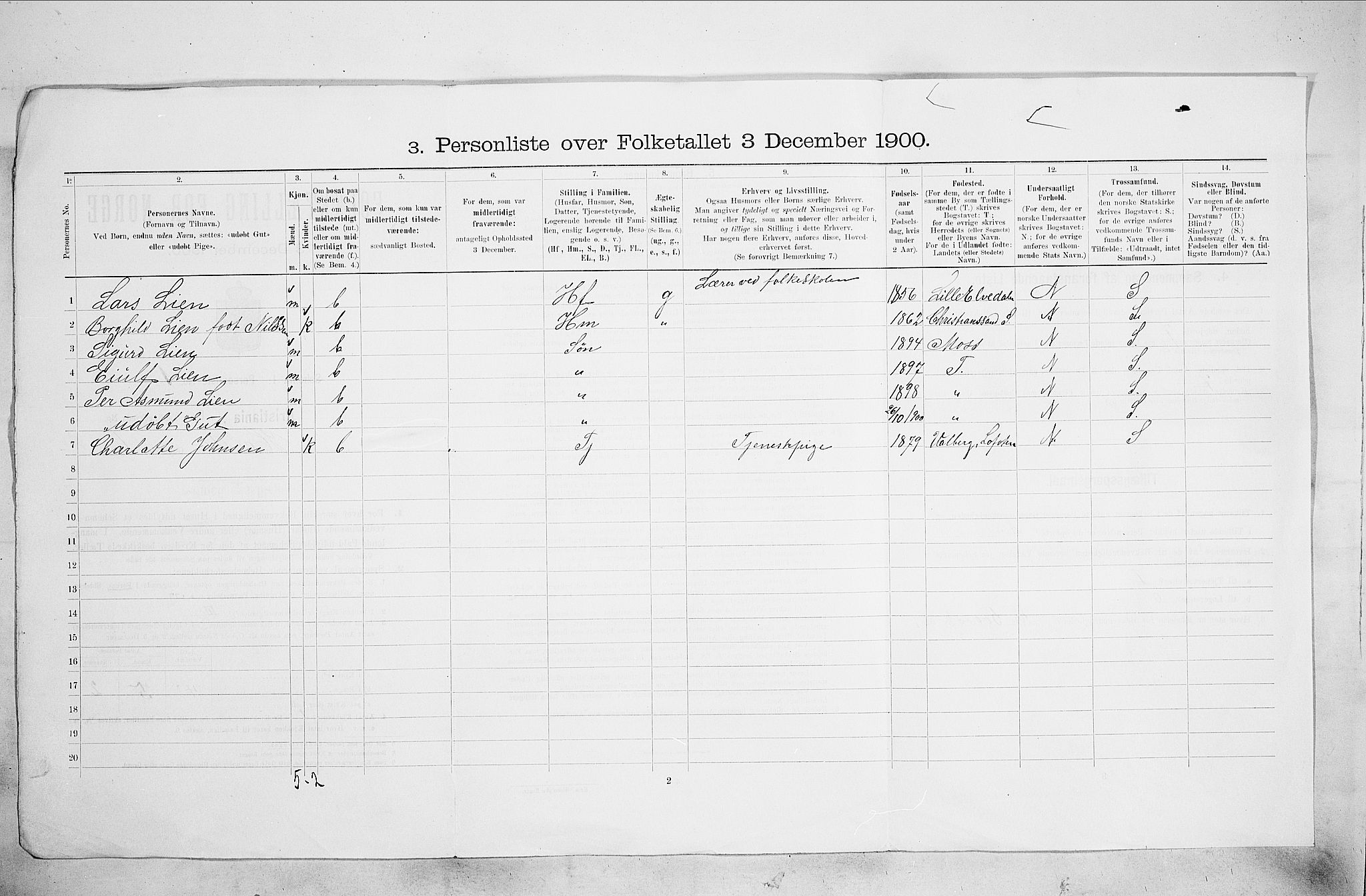 SAO, 1900 census for Kristiania, 1900, p. 38474