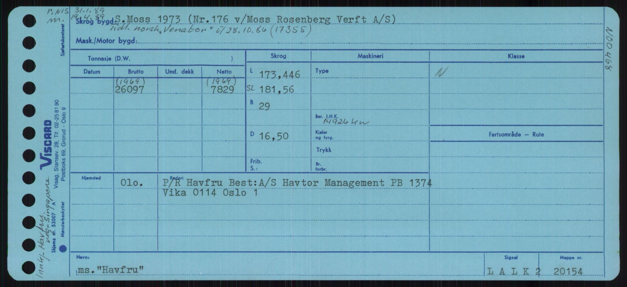 Sjøfartsdirektoratet med forløpere, Skipsmålingen, RA/S-1627/H/Ha/L0002/0002: Fartøy, Eik-Hill / Fartøy, G-Hill, p. 629