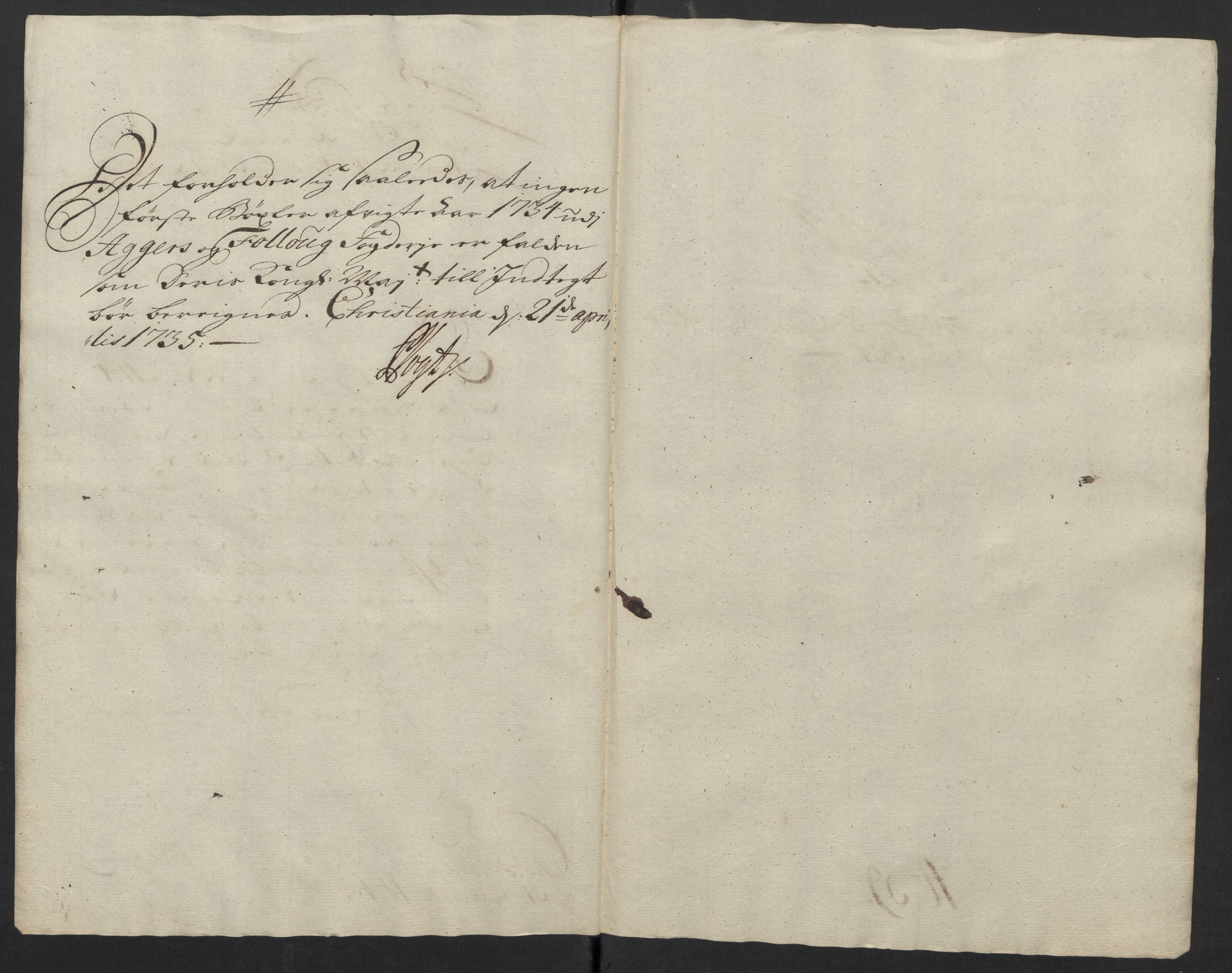 Rentekammeret inntil 1814, Reviderte regnskaper, Fogderegnskap, AV/RA-EA-4092/R10/L0473: Fogderegnskap Aker og Follo, 1734, p. 147