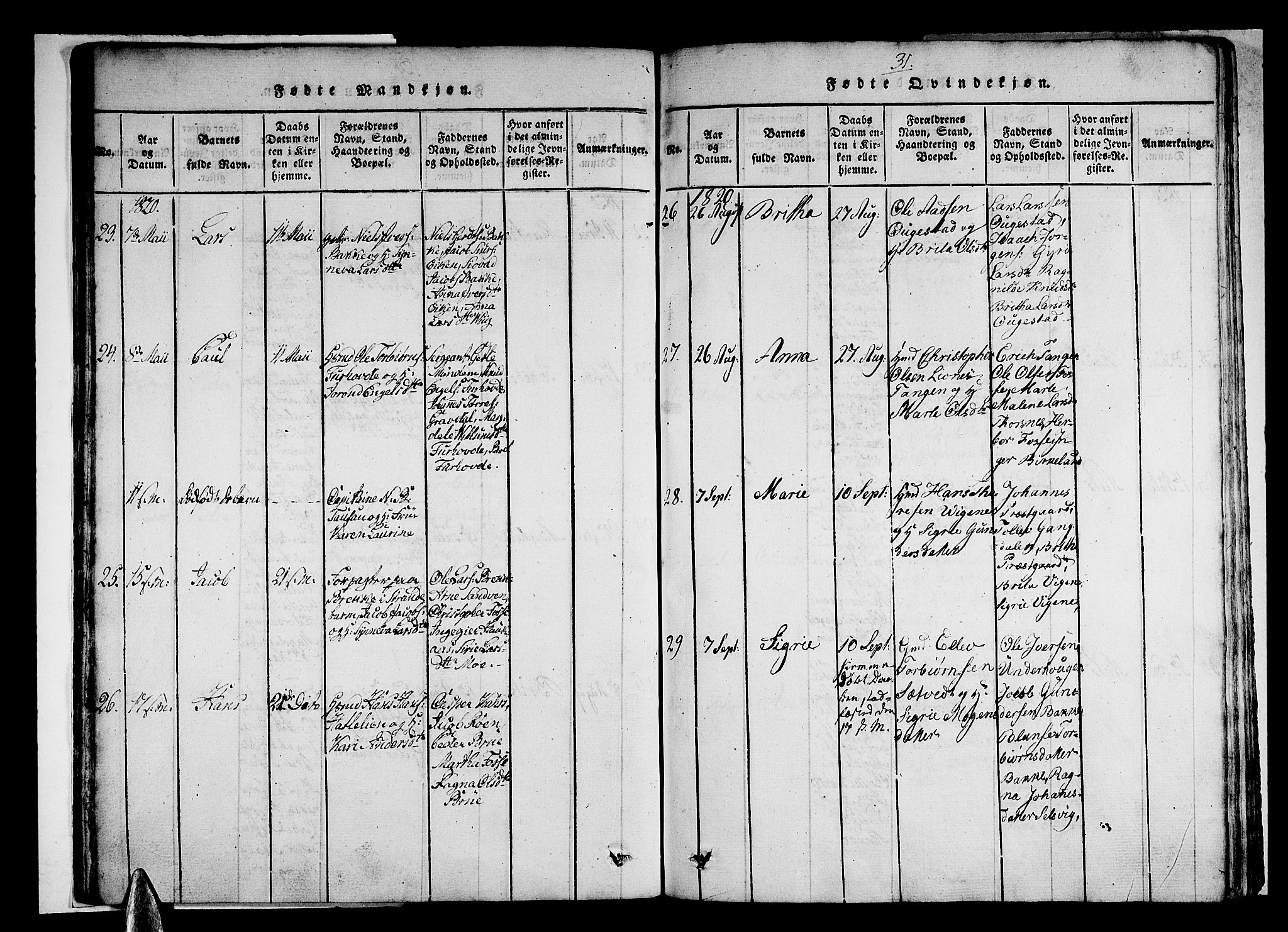 Strandebarm sokneprestembete, SAB/A-78401/H/Haa: Parish register (official) no. A 5, 1816-1826, p. 31