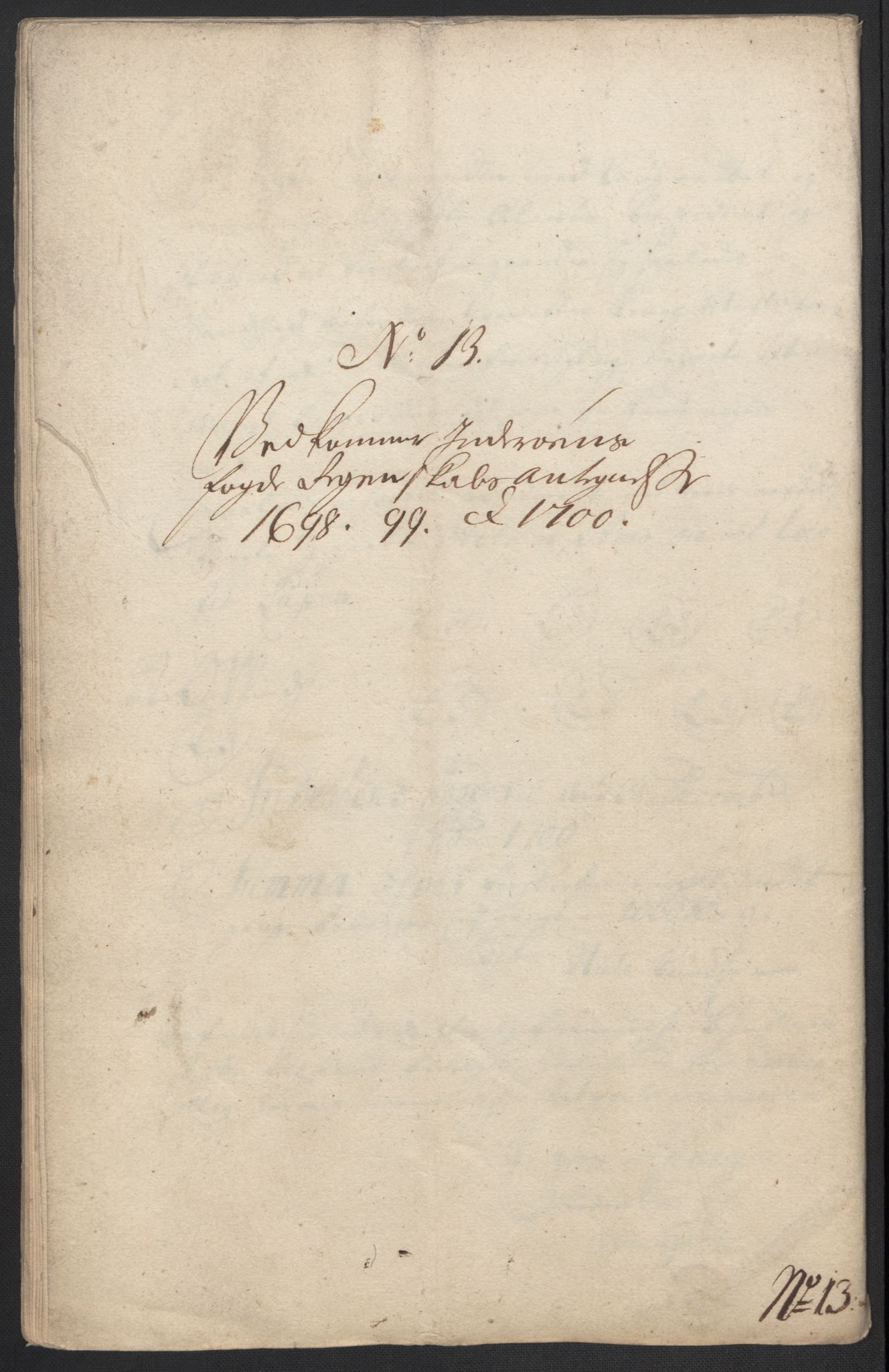 Rentekammeret inntil 1814, Reviderte regnskaper, Fogderegnskap, RA/EA-4092/R63/L4311: Fogderegnskap Inderøy, 1700, p. 292