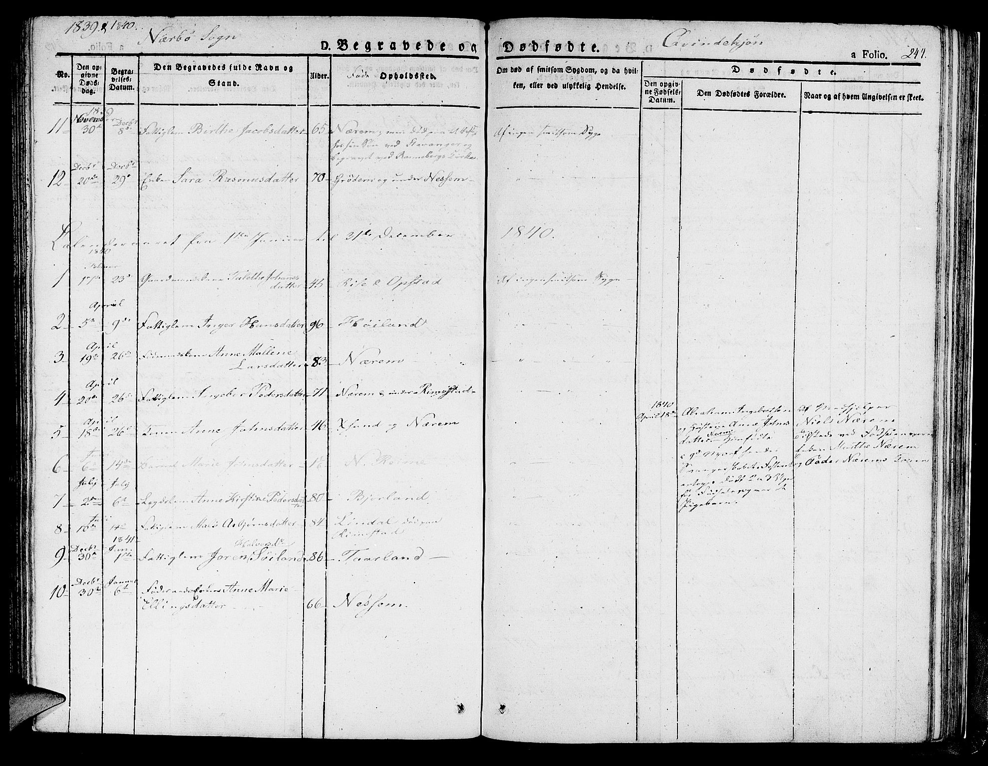 Hå sokneprestkontor, AV/SAST-A-101801/001/30BA/L0004: Parish register (official) no. A 4.1 /1, 1826-1841, p. 244